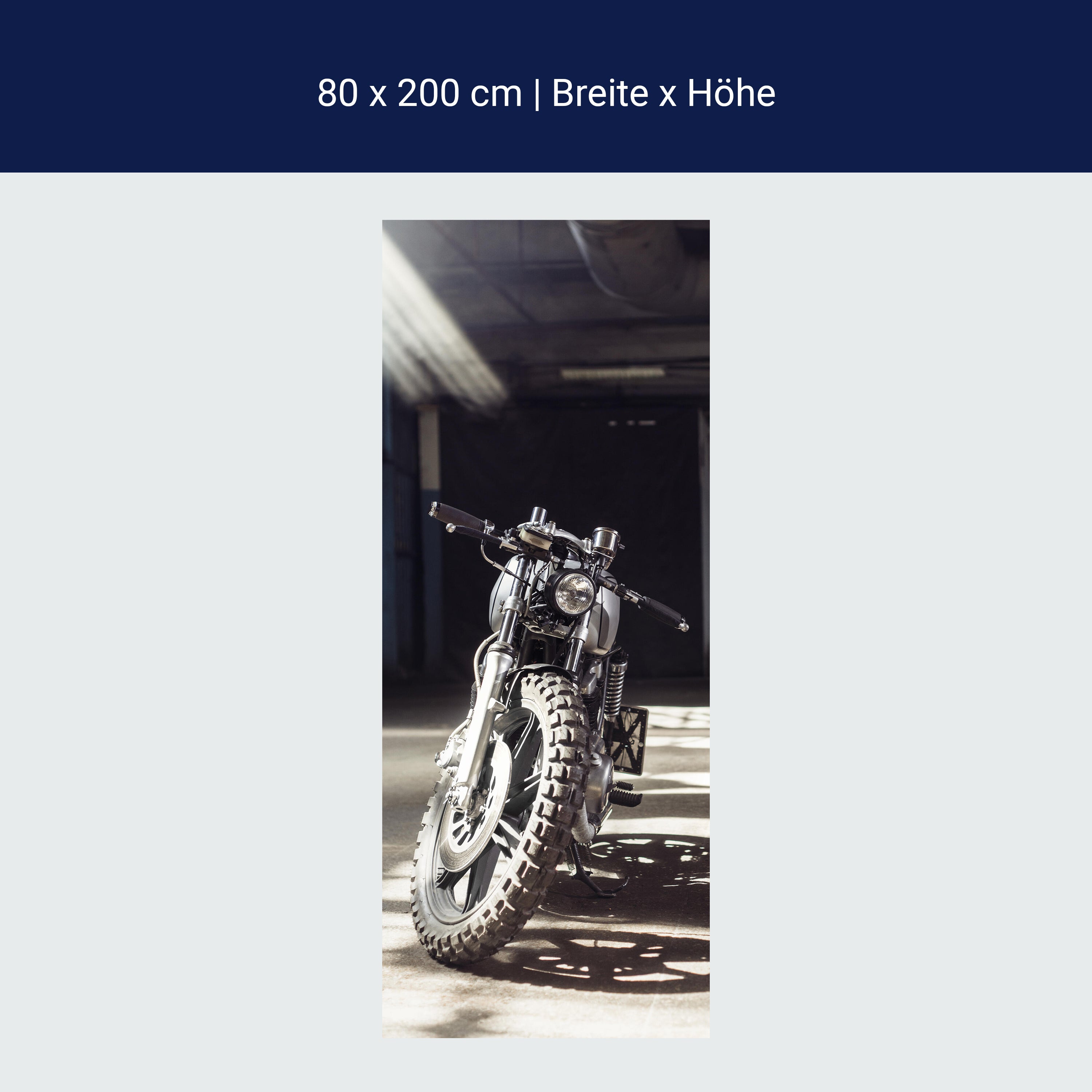 Türtapete Motorrad, Naked Bike, Garage, Offroad M1399 Türtapete Motorrad, Naked Bike, Garage, Offroad M1399