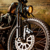 Türtapete Vintage Motorrad, Reifen, Scheinwerfer M1403
