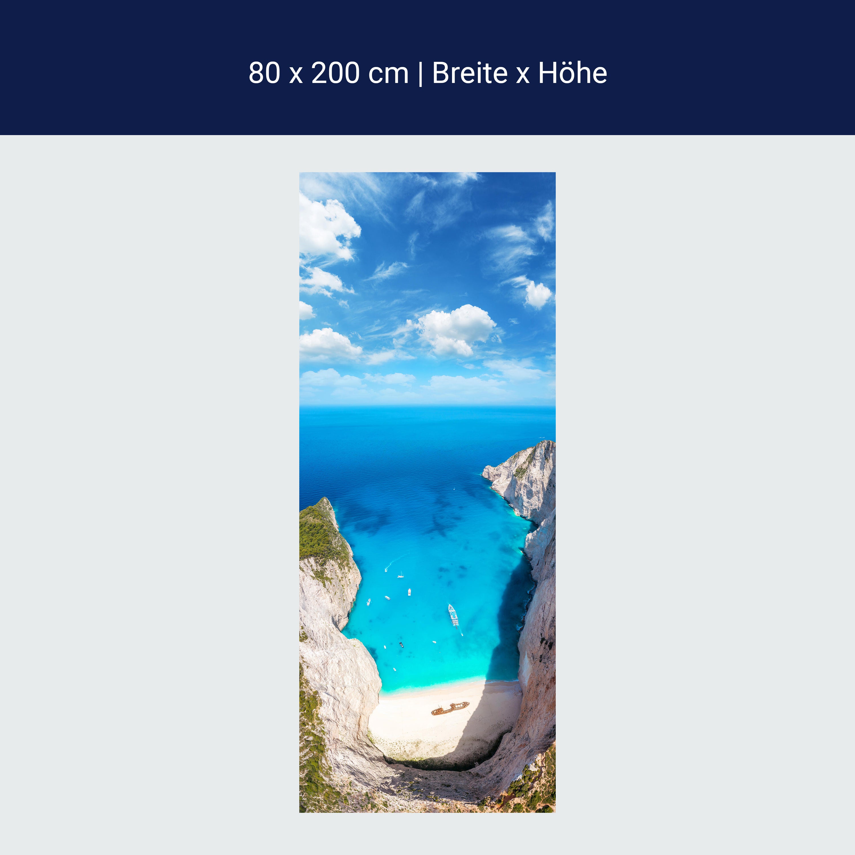 Türtapete Meer Wrack Zakynthos Griechenland Boote M1409 Türtapete Meer Wrack Zakynthos Griechenland Boote M1409