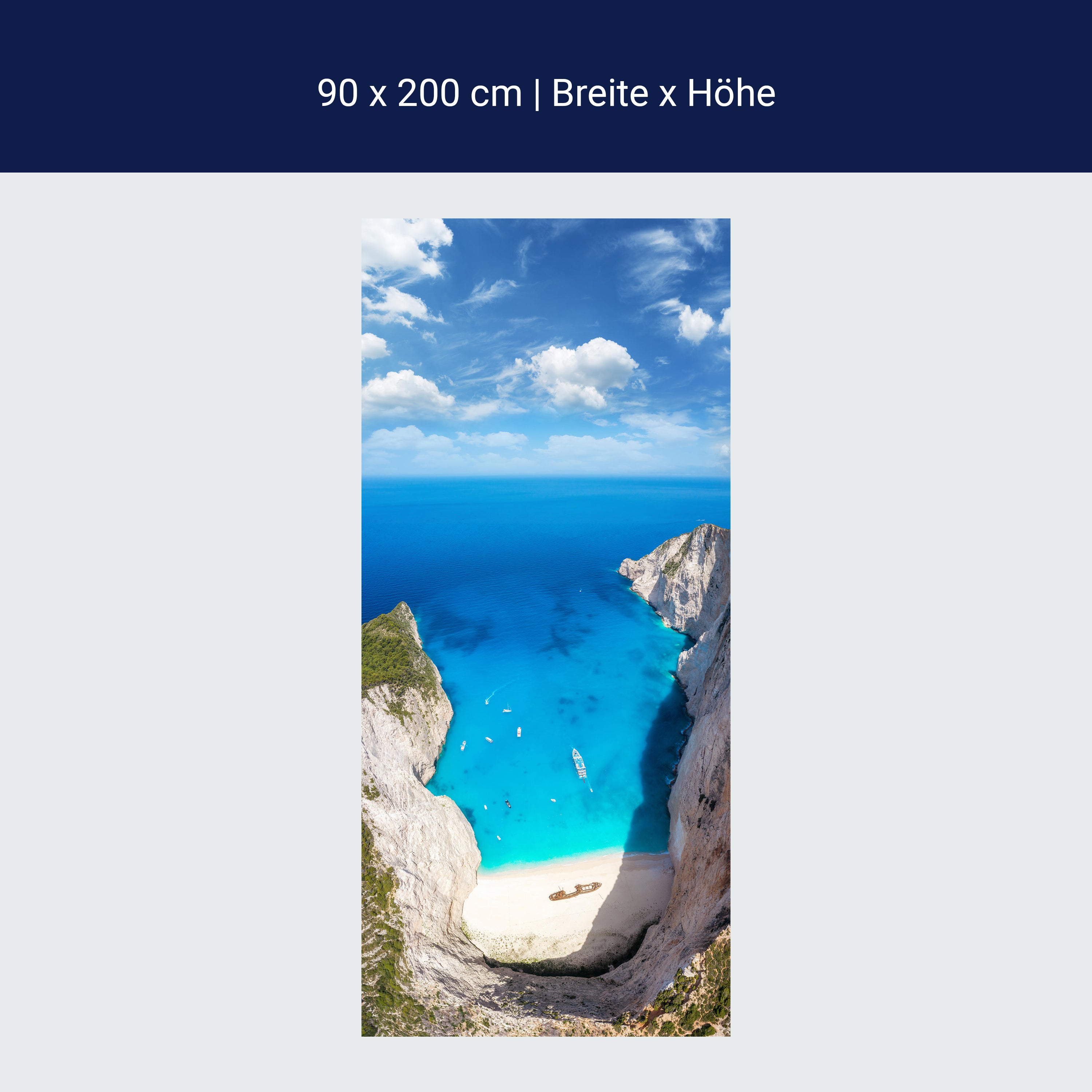 Türtapete Meer Wrack Zakynthos Griechenland Boote M1409 Türtapete Meer Wrack Zakynthos Griechenland Boote M1409