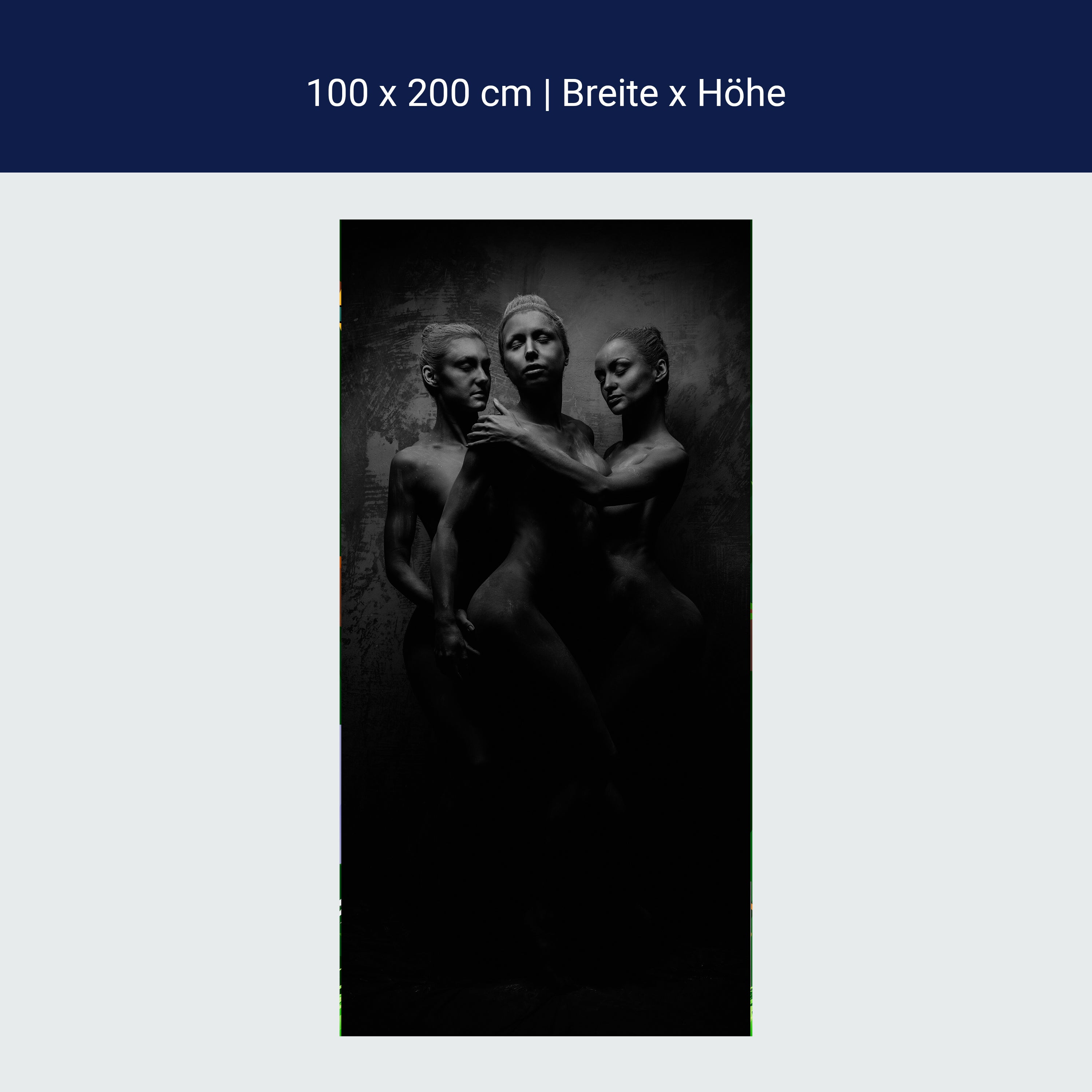 Türtapete Frauen Model Beton Body Arts M1415 Türtapete Frauen Model Beton Body Arts M1415