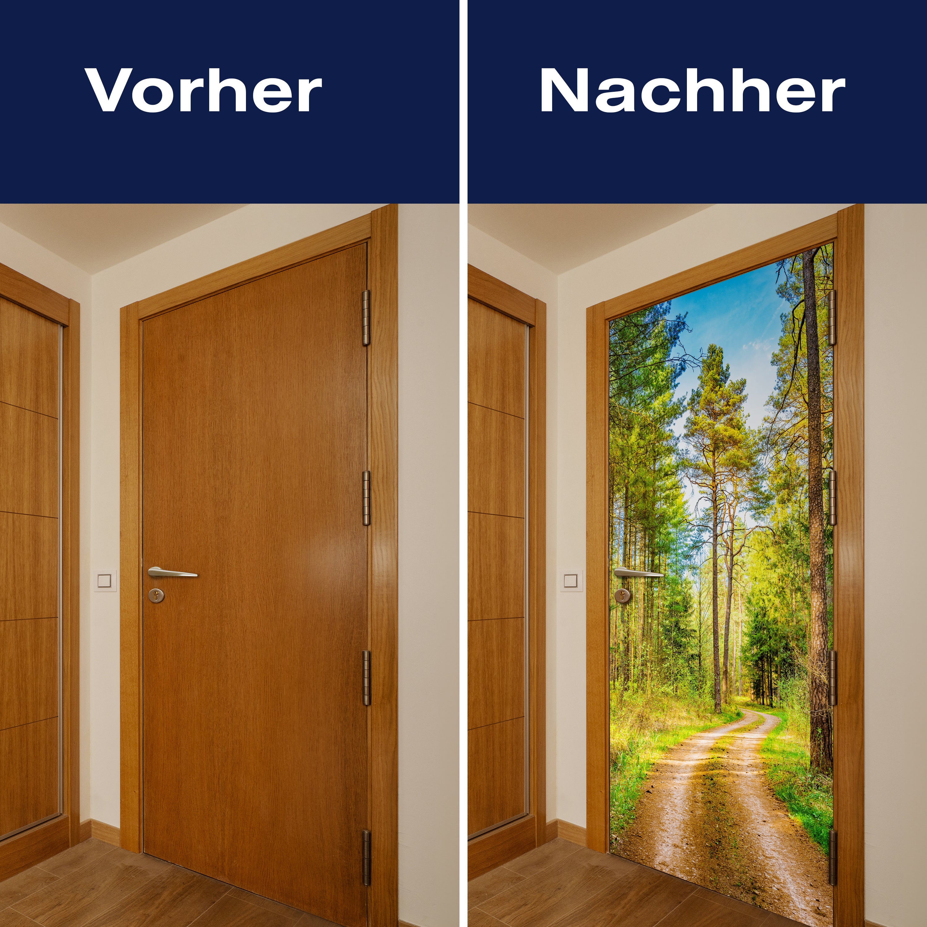 Türtapete Wald, Weg, Bäume M1426 - Bild 10 Türtapete Wald, Weg, Bäume M1426 - Bild 10