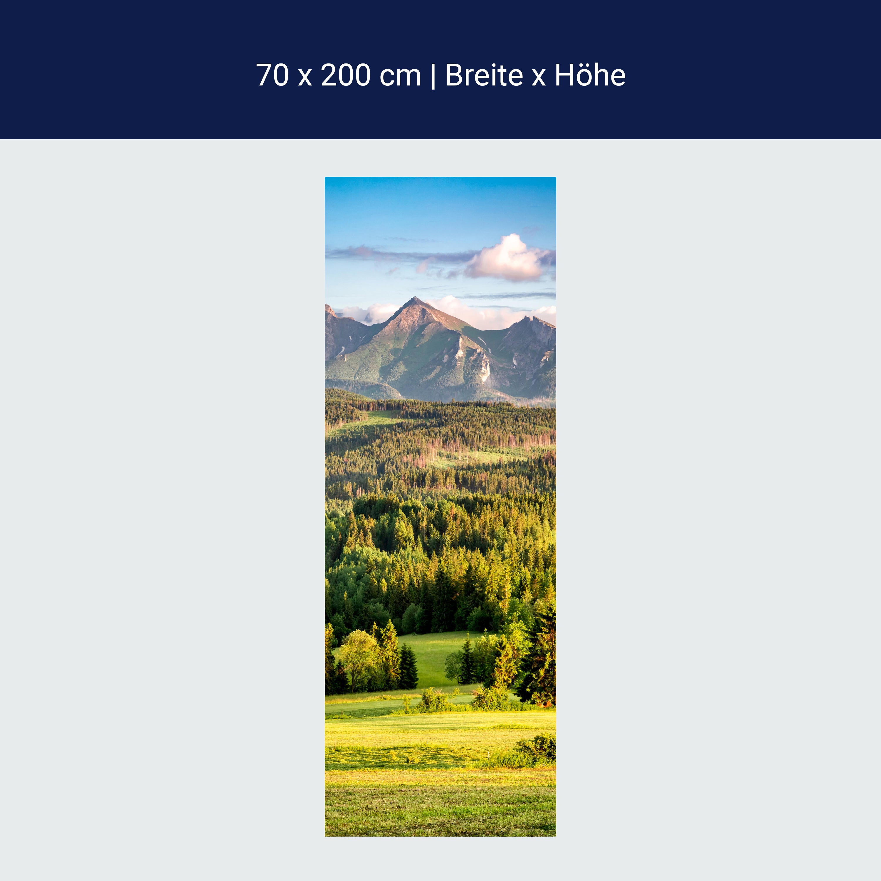 Türtapete Berge, Wald, Landschaft, Slowakei M1428 Türtapete Berge, Wald, Landschaft, Slowakei M1428