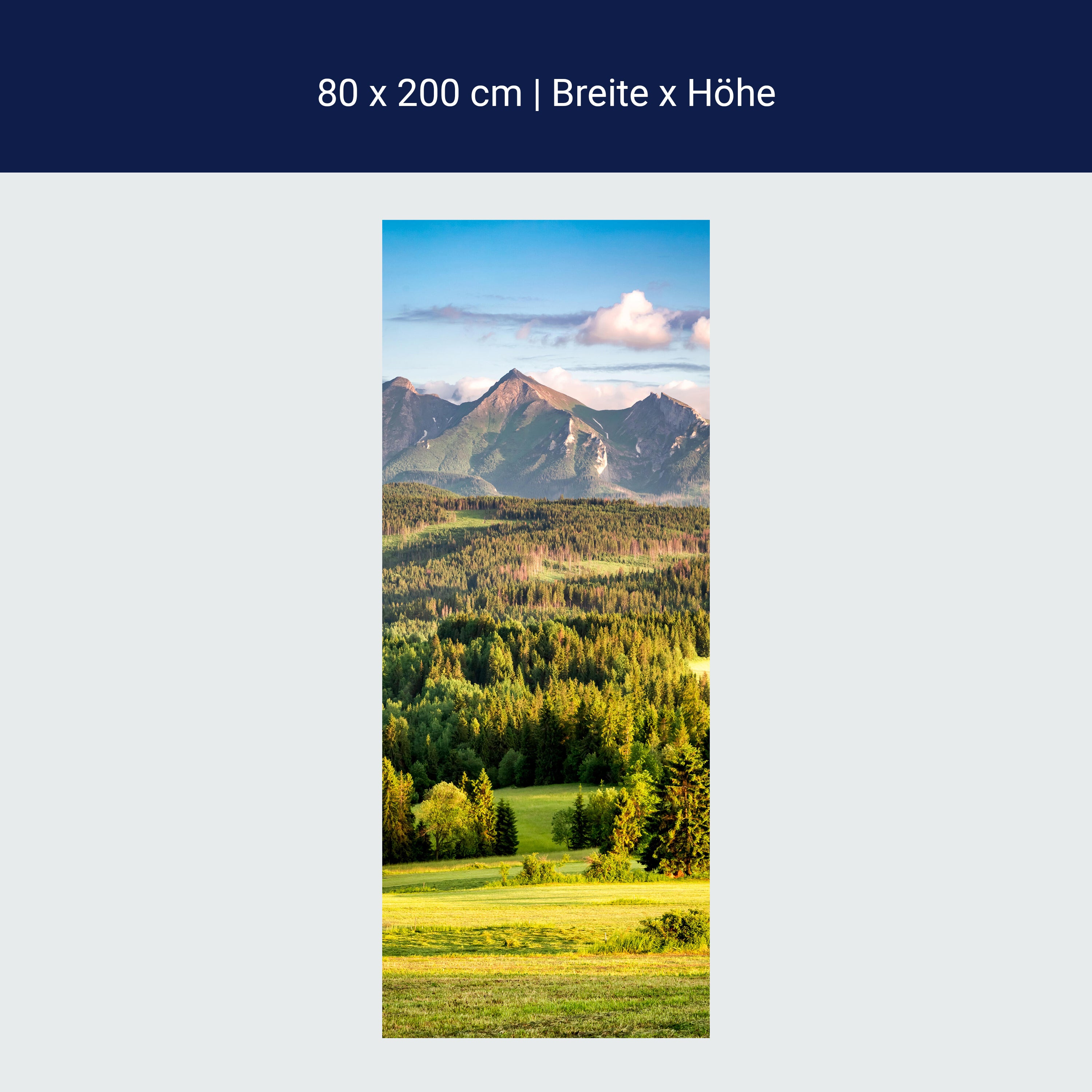 Türtapete Berge, Wald, Landschaft, Slowakei M1428 Türtapete Berge, Wald, Landschaft, Slowakei M1428