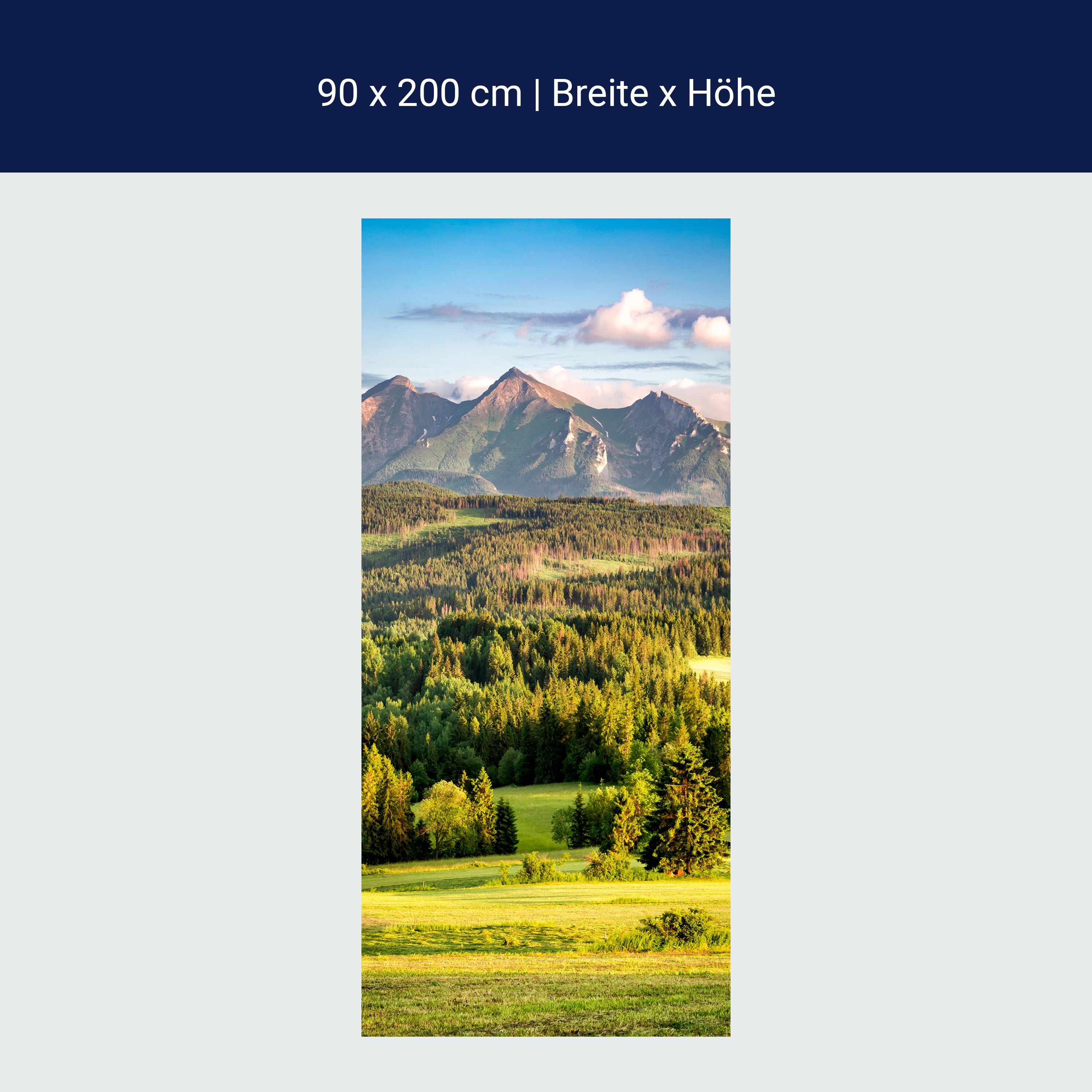 Türtapete Berge, Wald, Landschaft, Slowakei M1428 Türtapete Berge, Wald, Landschaft, Slowakei M1428