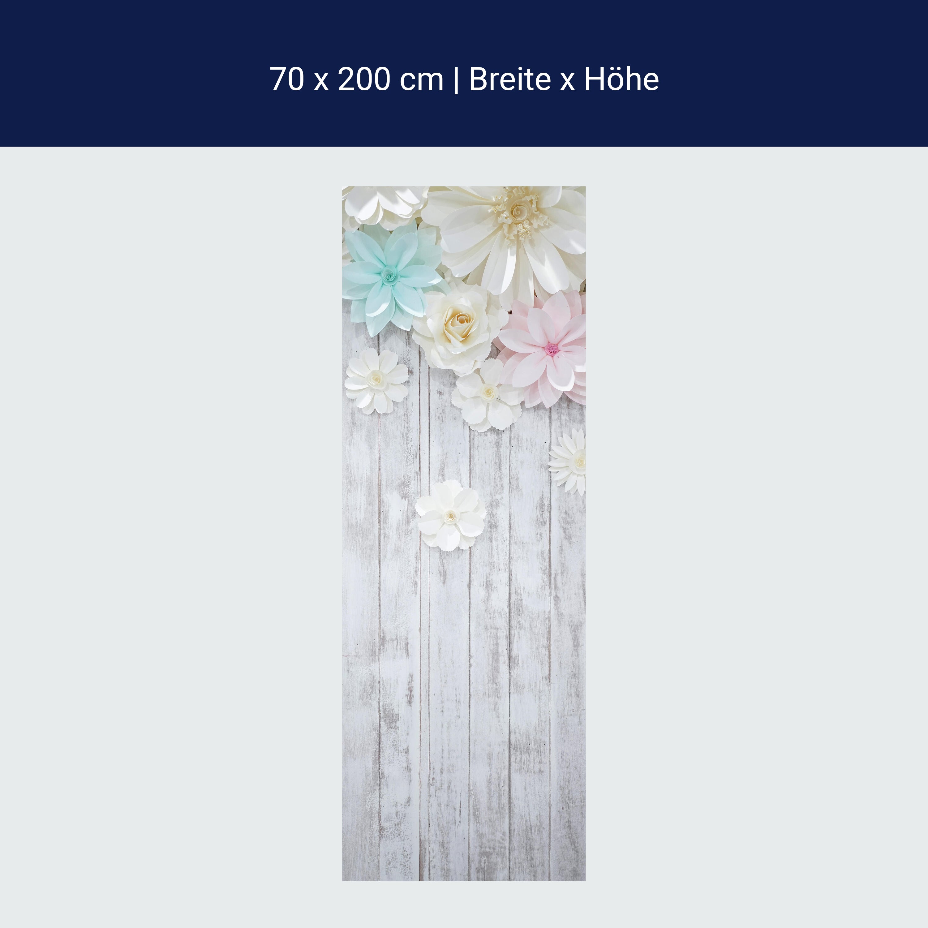 Türtapete Holz, Blüten, Blumen M1429 Türtapete Holz, Blüten, Blumen M1429