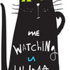 Türtapete Katze, Spruch, Illustration M1465 Türtapete Katze, Spruch, Illustration M1465