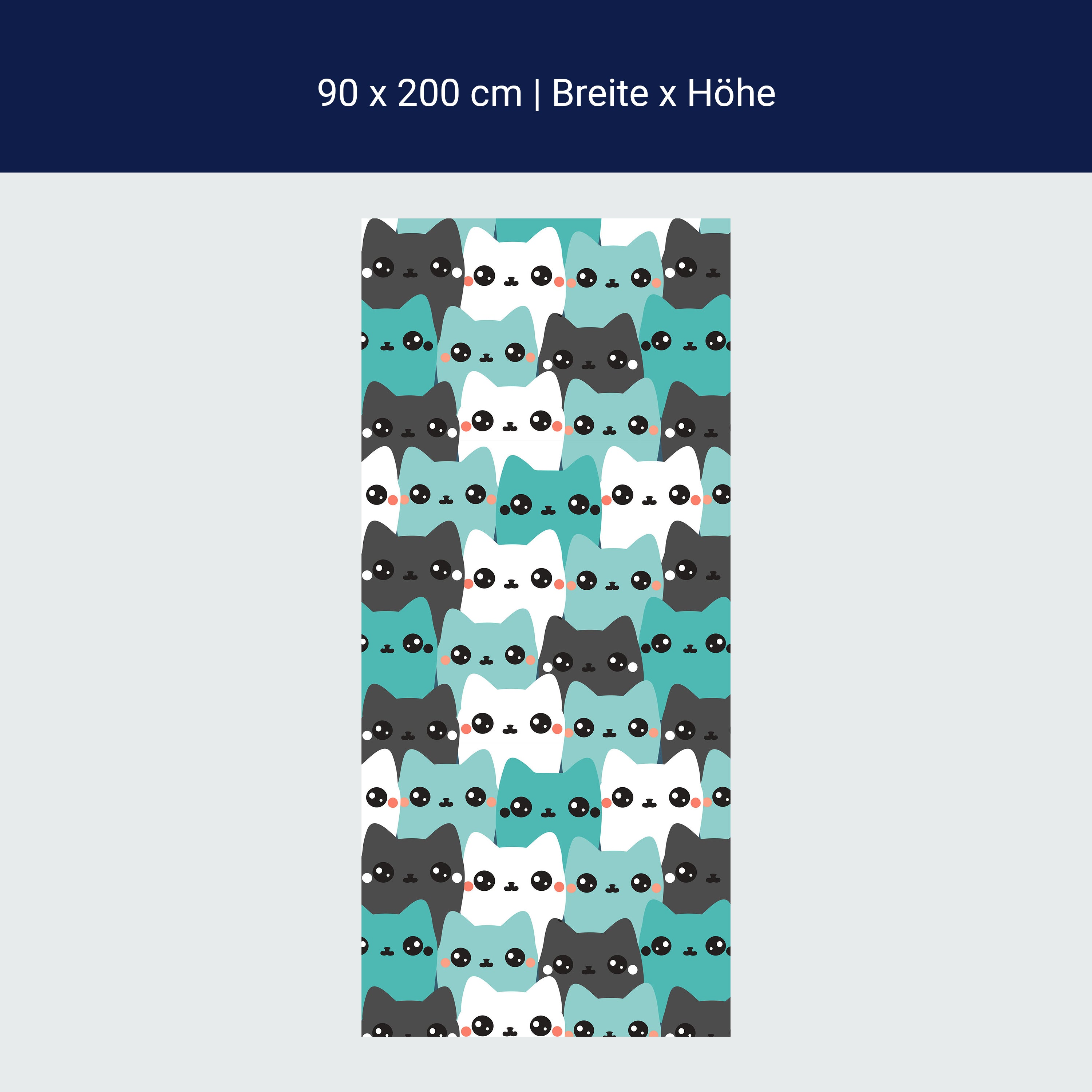 Türtapete Katzen, Muster M1467 Türtapete Katzen, Muster M1467