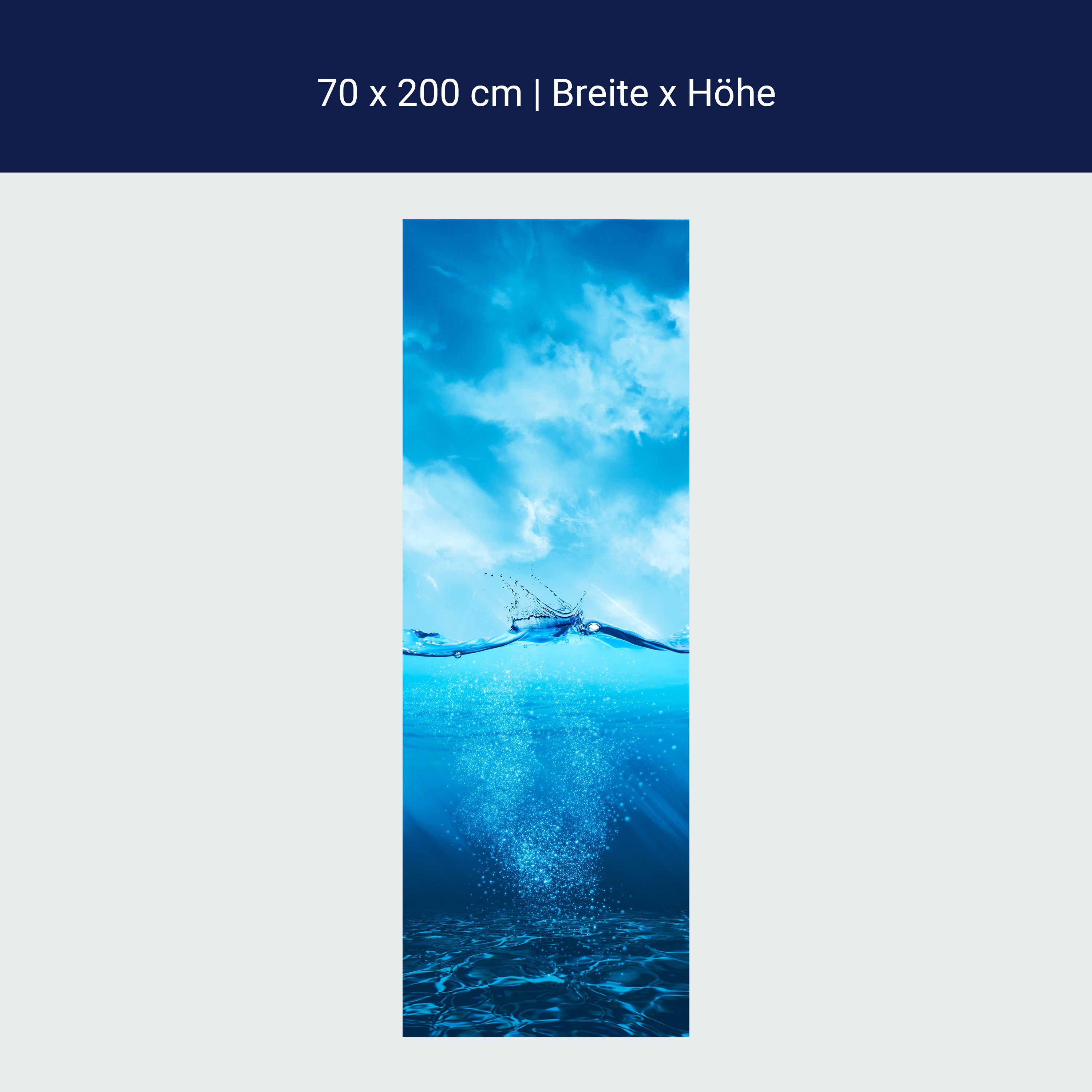 Türtapete Welle, Unterwasser M1481 Türtapete Welle, Unterwasser M1481