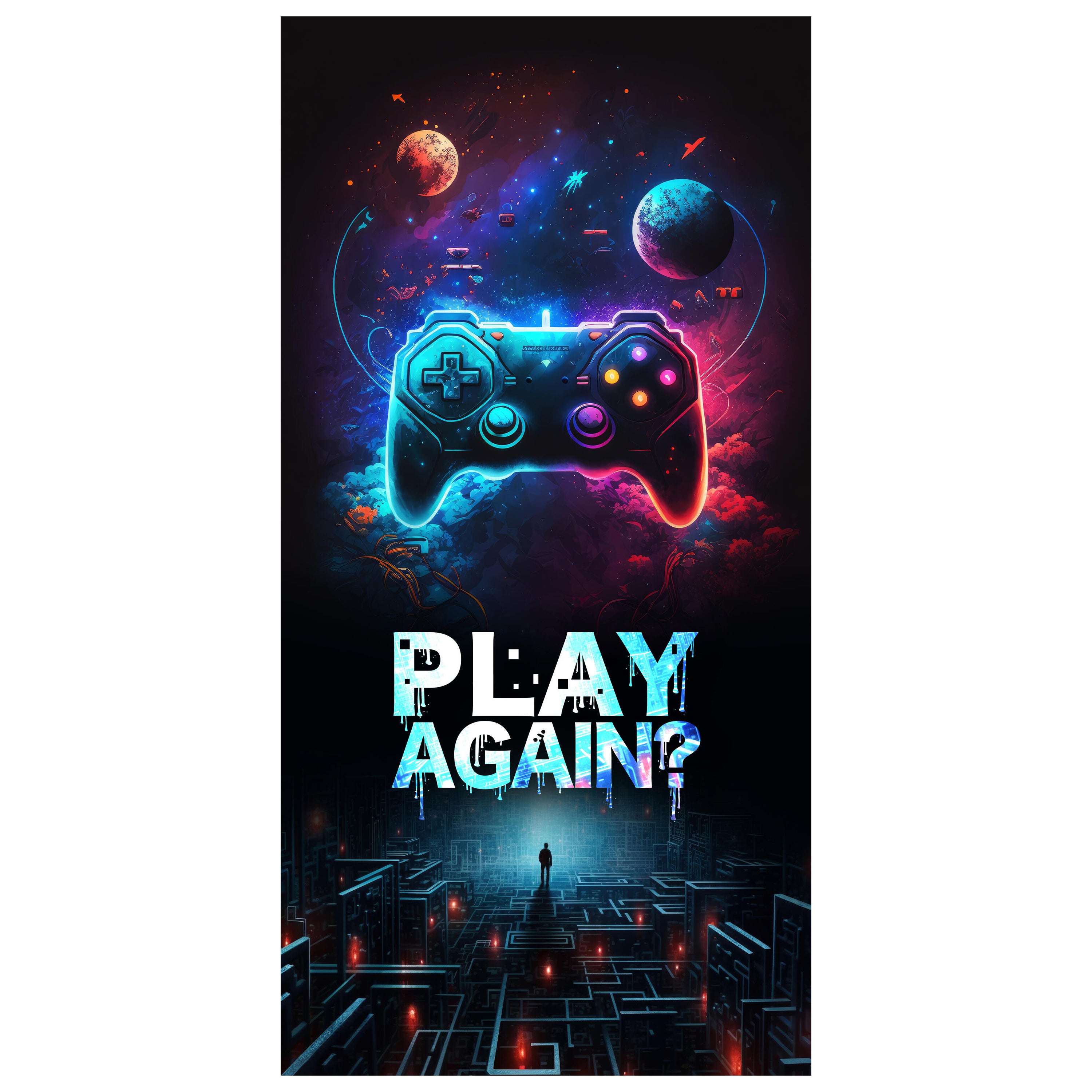 Türtapete Controller, Gaming, Spruch M1500 - Bild 2 Türtapete Controller, Gaming, Spruch M1500 - Bild 2