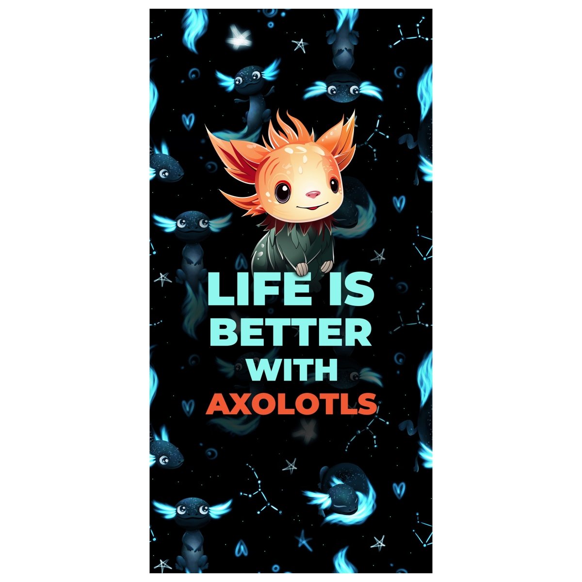 Türtapete süßer Axolotl M1528 - Bild 2 Türtapete süßer Axolotl M1528 - Bild 2
