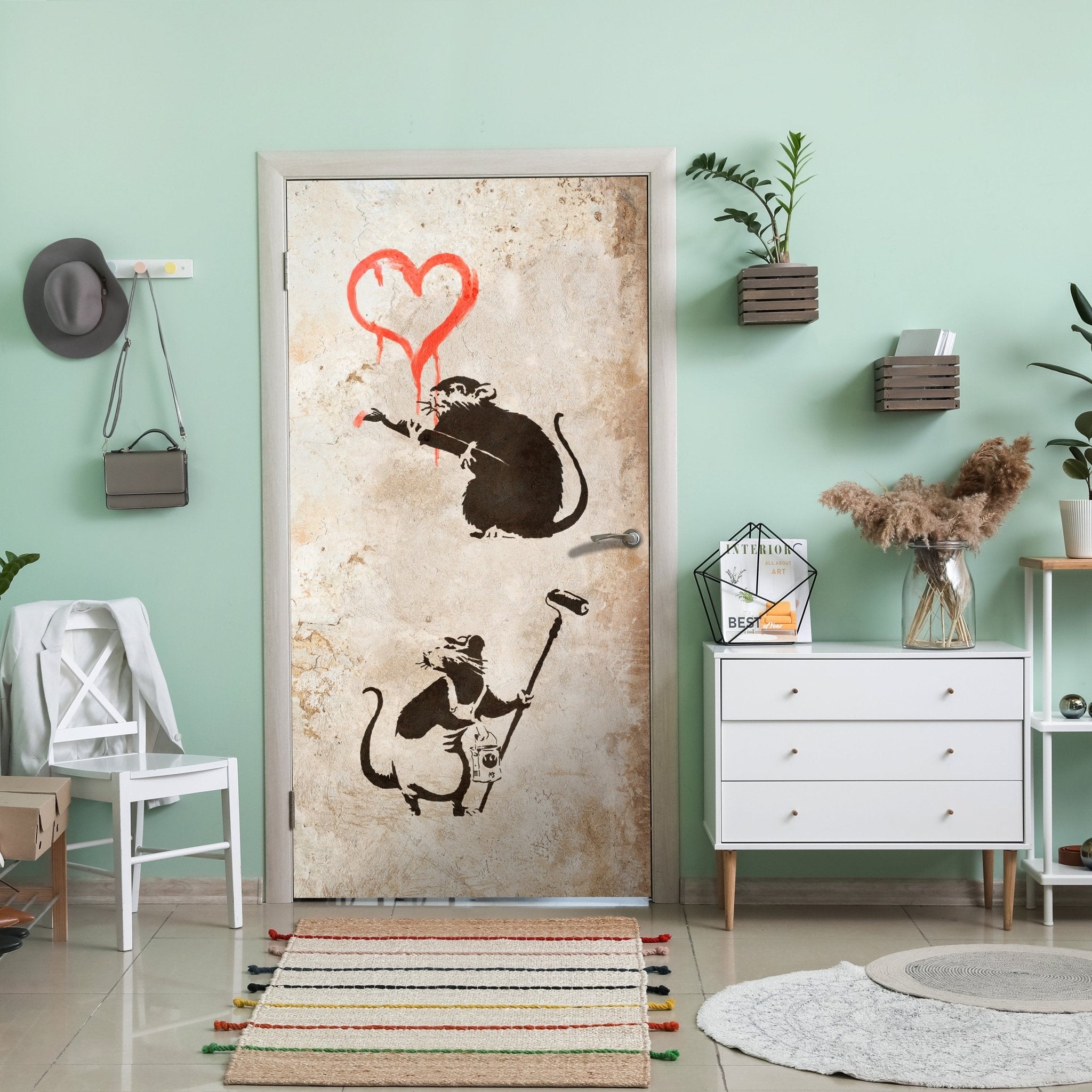 Türtapete Banksy Street Art M1540 - Bild 1 Türtapete Banksy Street Art M1540 - Bild 1