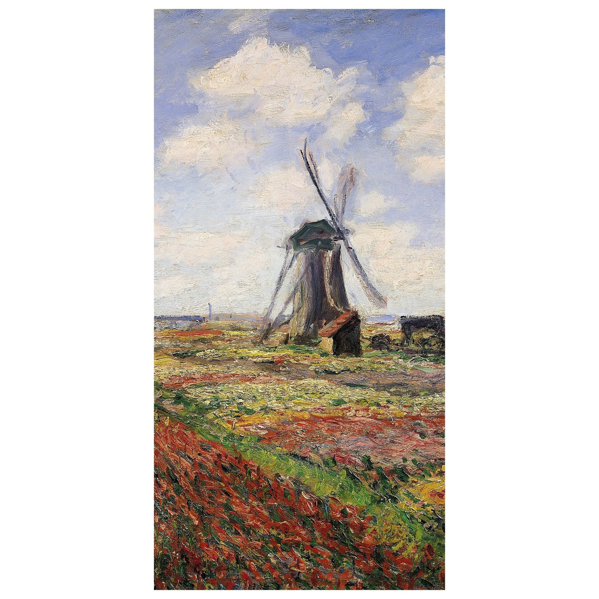 Türtapete Tulip Fields with the Rijnsburg Windmill, Claude Monet M1551 - Bild 3 Türtapete Tulip Fields with the Rijnsburg Windmill, Claude Monet M1551 - Bild 3
