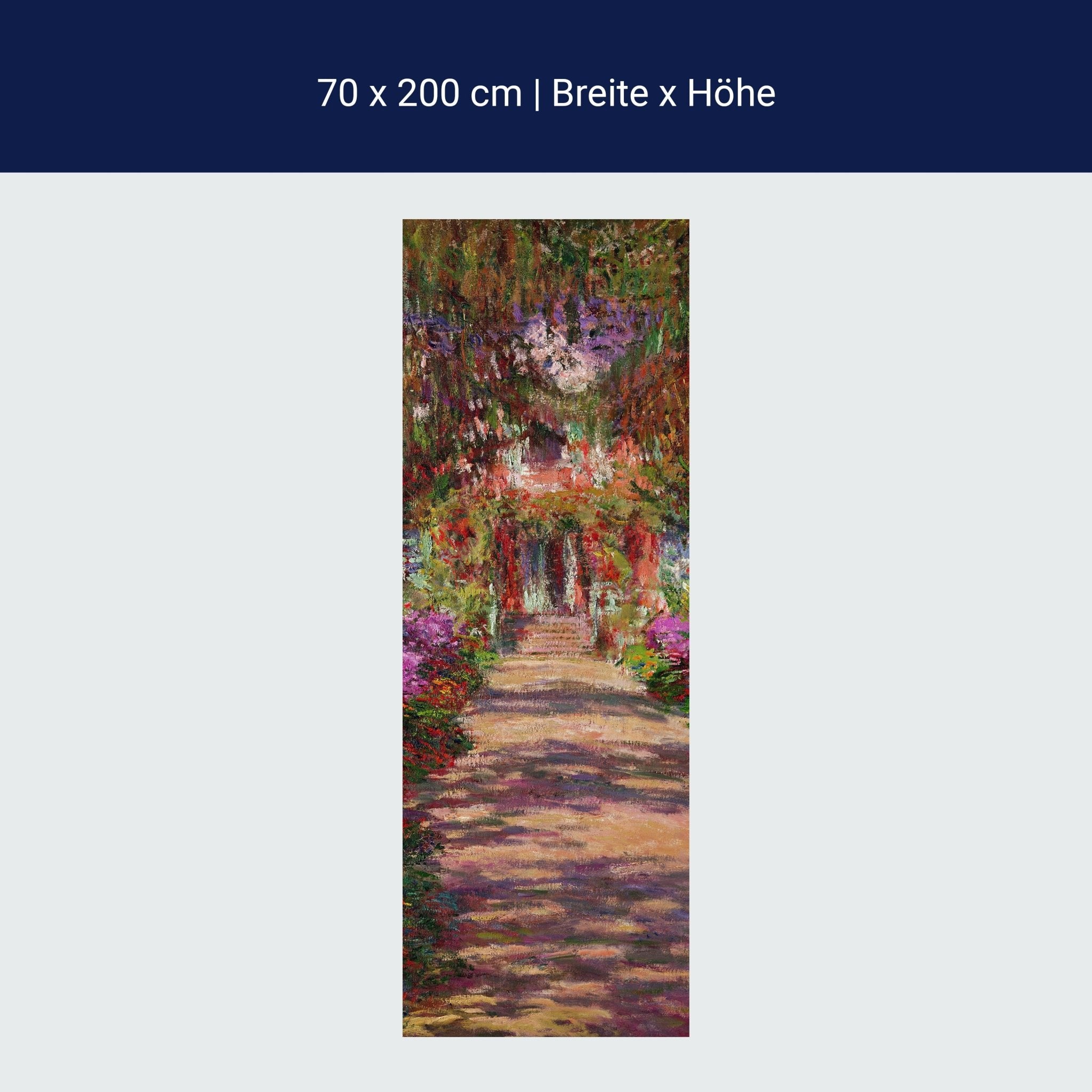 Türtapete A Pathway in Monet's Garden, Giverny, Claude Monet M1552 Türtapete A Pathway in Monet's Garden, Giverny, Claude Monet M1552