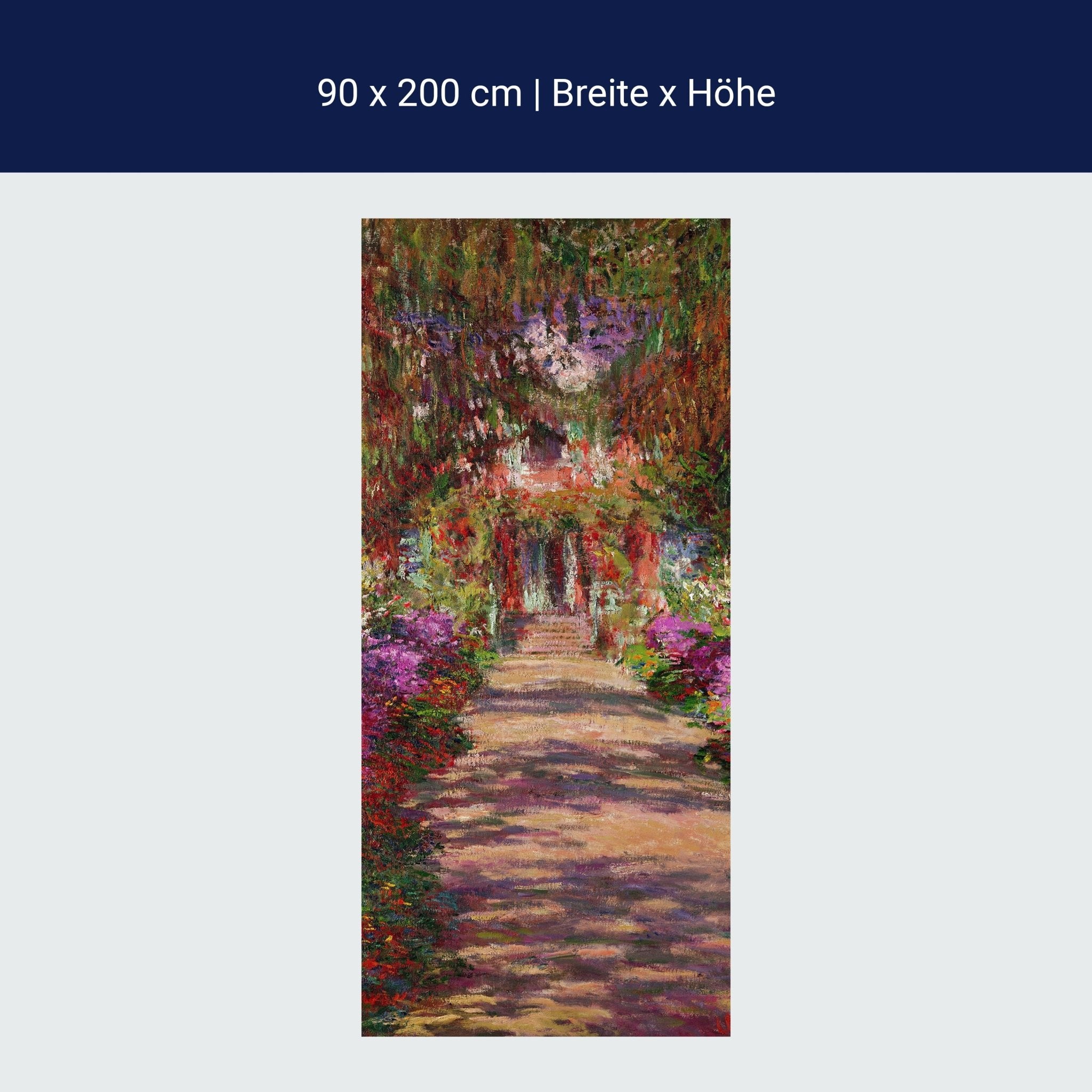 Türtapete A Pathway in Monet's Garden, Giverny, Claude Monet M1552 Türtapete A Pathway in Monet's Garden, Giverny, Claude Monet M1552