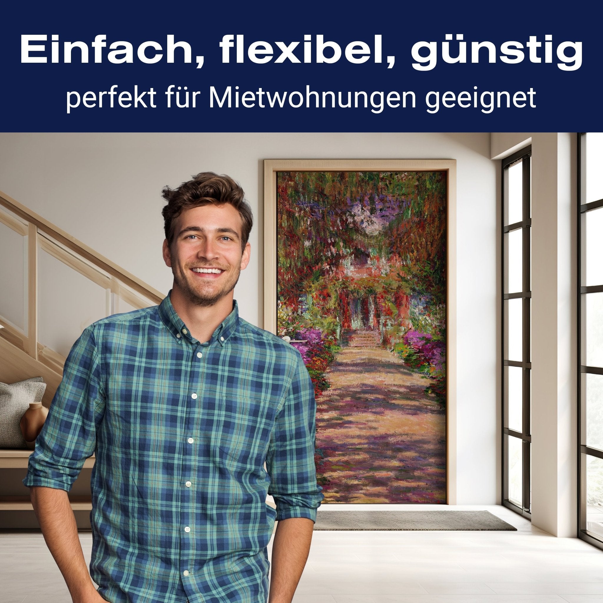 Türtapete A Pathway in Monet's Garden, Giverny, Claude Monet M1552 - Bild 4 Türtapete A Pathway in Monet's Garden, Giverny, Claude Monet M1552 - Bild 4