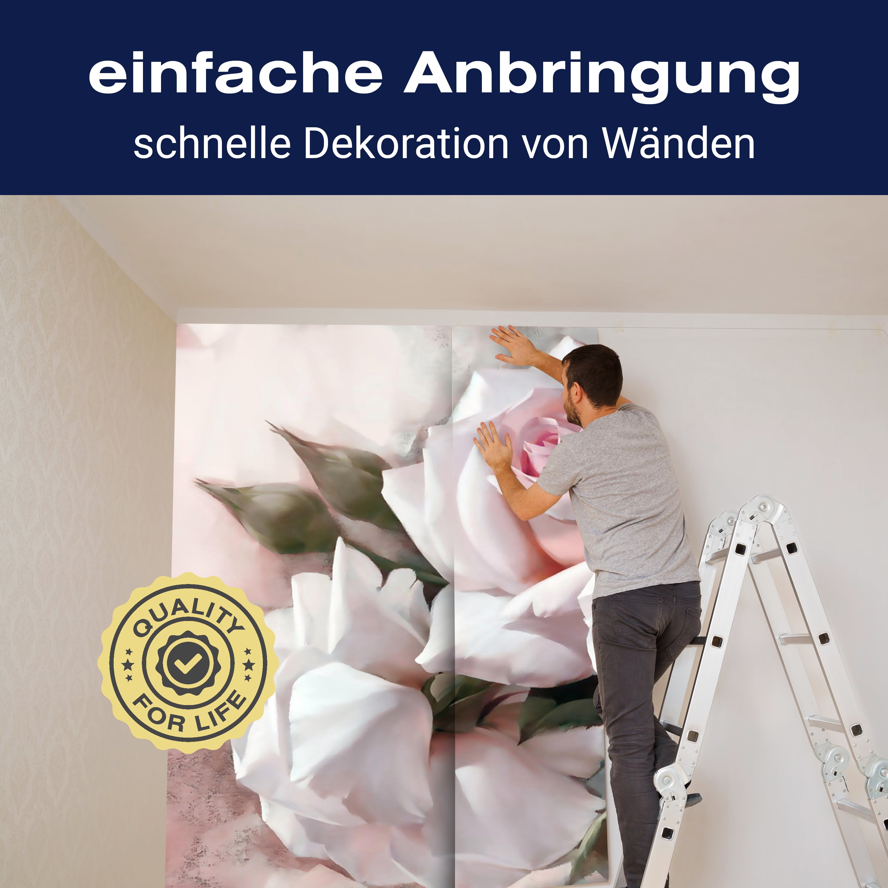 Fototapete Rosen rosa Rose M1776 - Bild 3 Fototapete Rosen rosa Rose M1776 - Bild 3