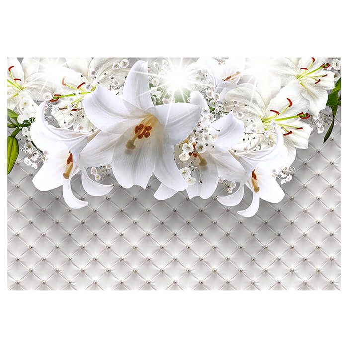 Fototapete Lilien Polster Perlen M1803 - Bild 2 Fototapete Lilien Polster Perlen M1803 - Bild 2