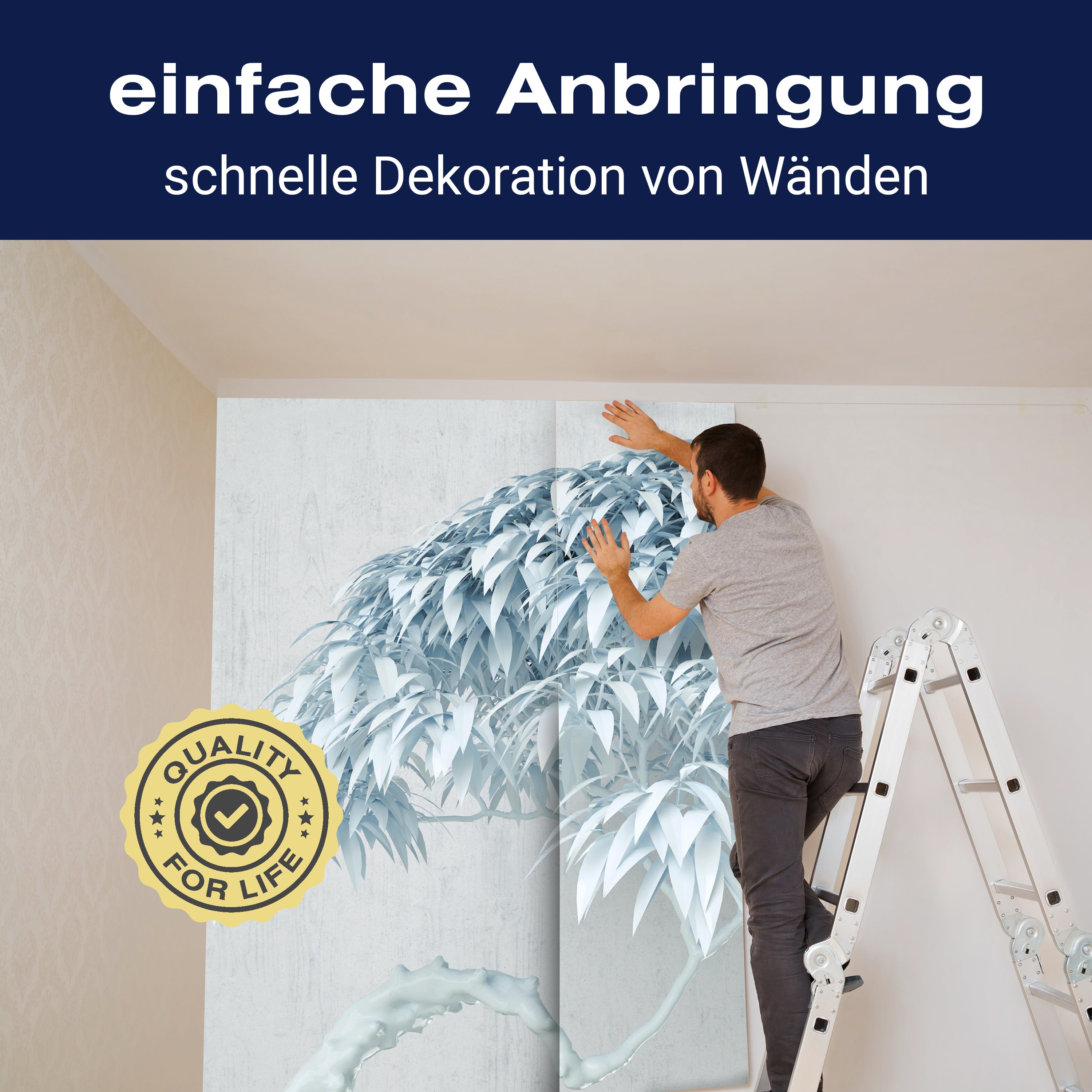 Fototapete Baum Blau 3D M1906 - Bild 3 Fototapete Baum Blau 3D M1906 - Bild 3