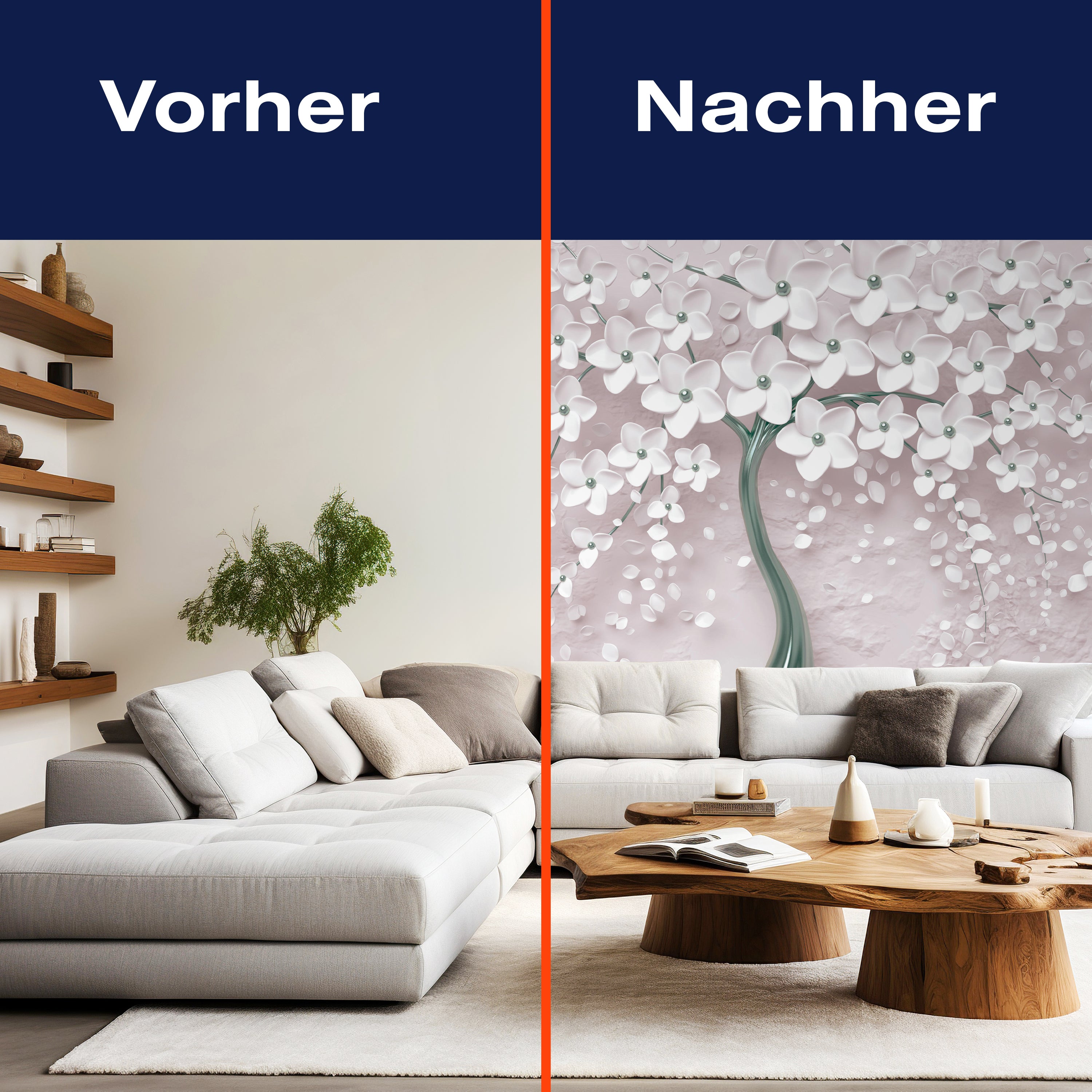 Fototapete Weiß Baum M1913 - Bild 9 Fototapete Weiß Baum M1913 - Bild 9