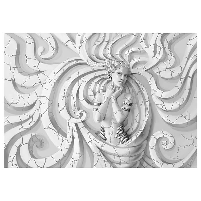 Fototapete Grau Fantasy Stein Abstrakt M3629 - Bild 2 Fototapete Grau Fantasy Stein Abstrakt M3629 - Bild 2