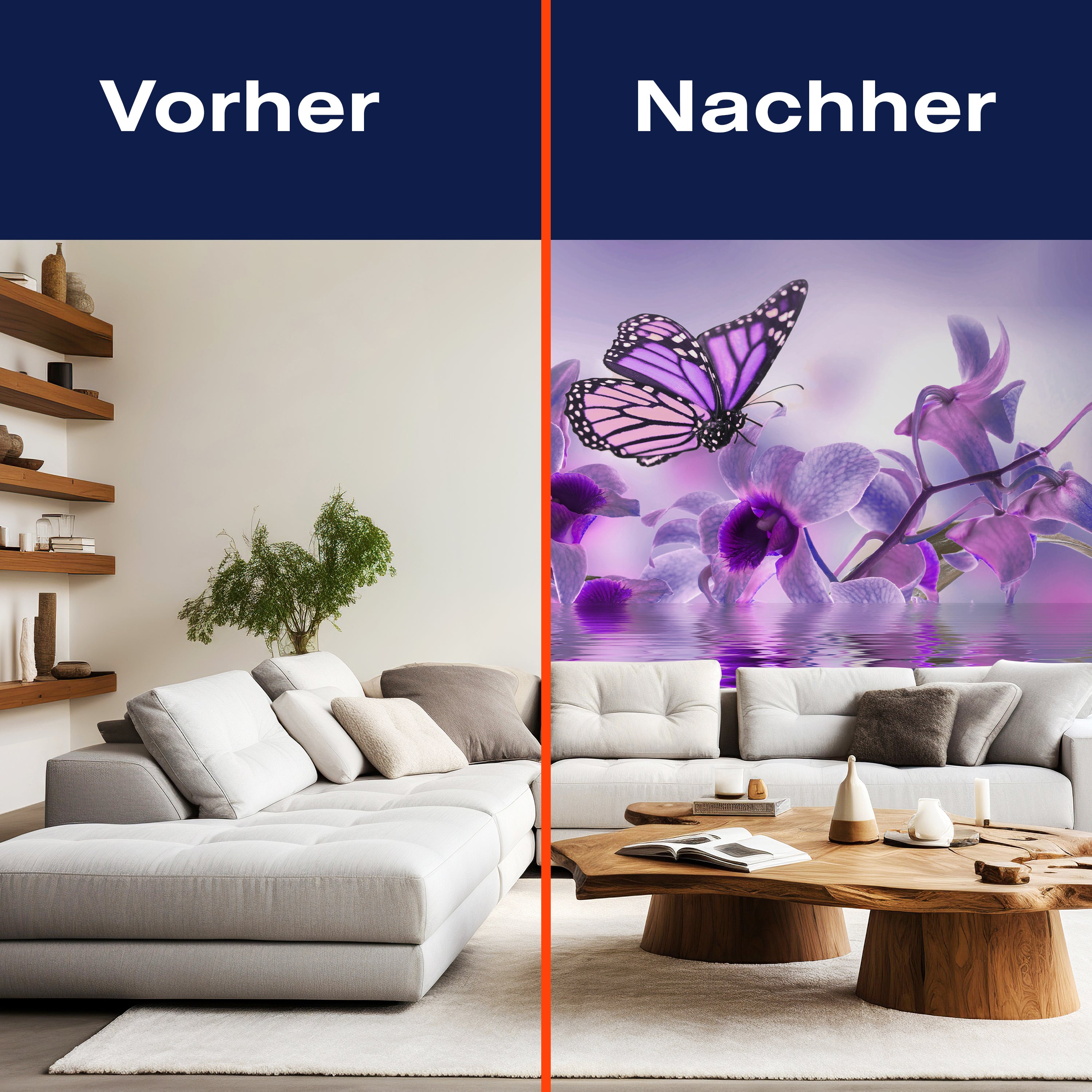 Fototapete violett Orchidee M3739 - Bild 9 Fototapete violett Orchidee M3739 - Bild 9