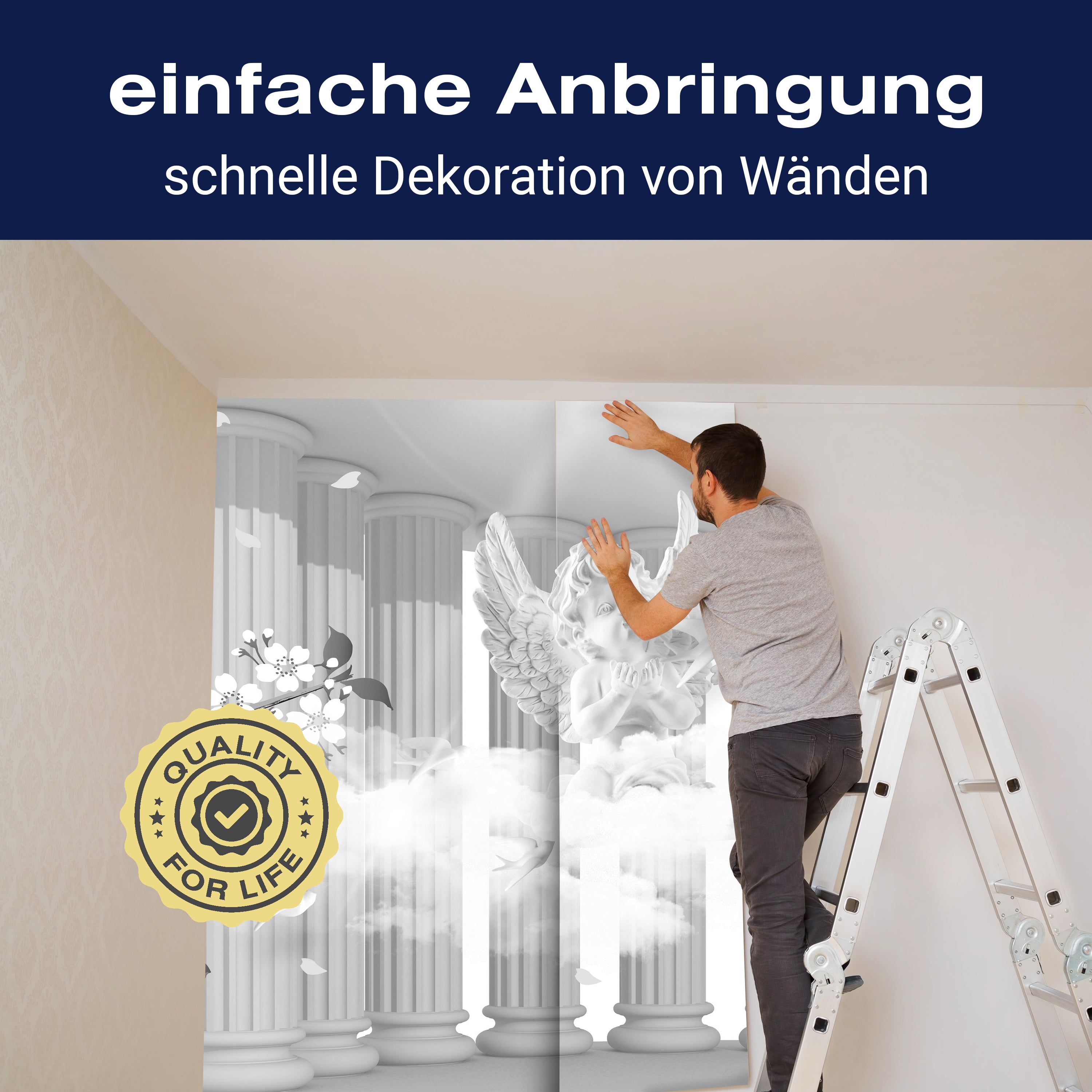 Fototapete Grau Säulen Engel M3749 - Bild 3 Fototapete Grau Säulen Engel M3749 - Bild 3