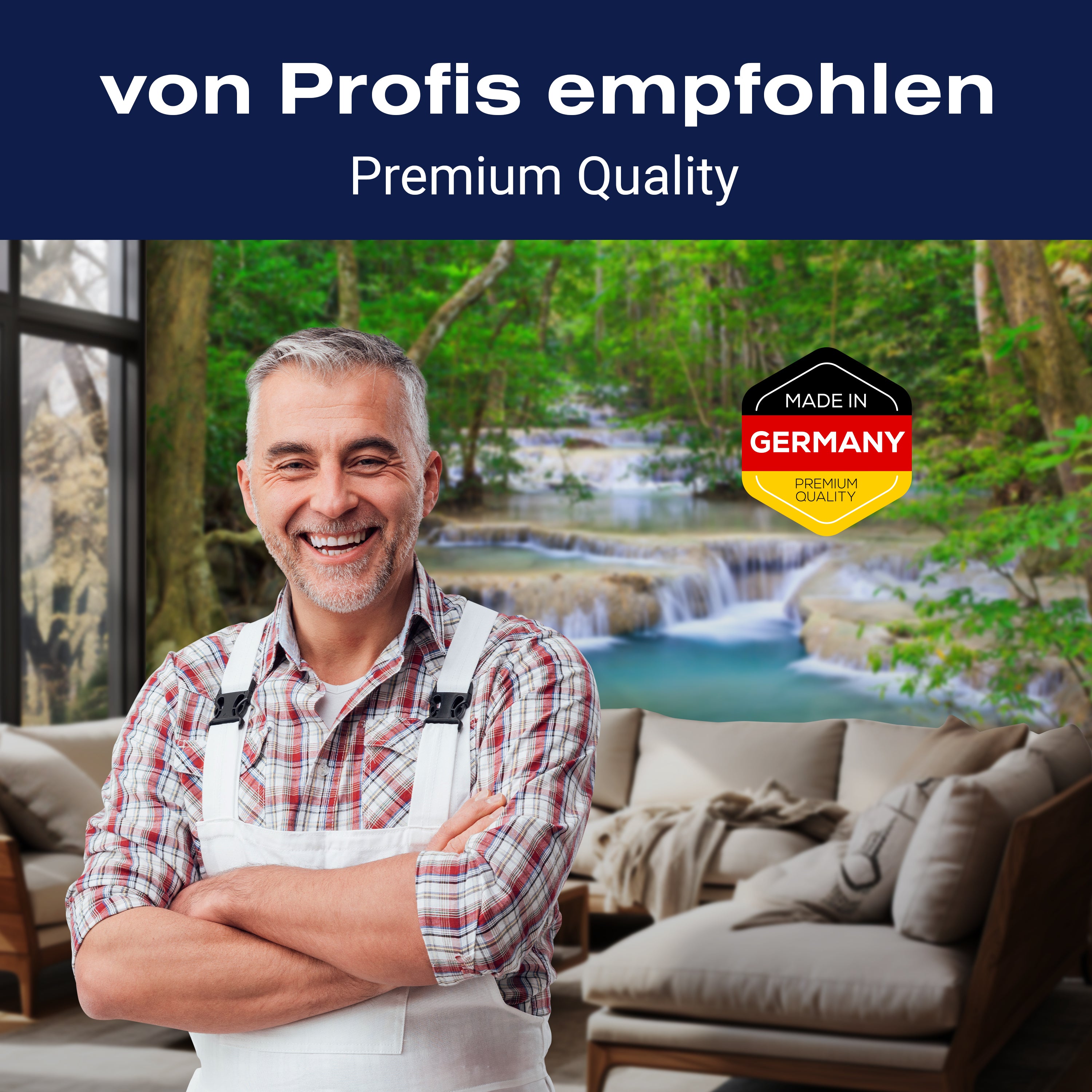 Fototapete Wasserfall Strom Wald Kanjanaburi M4843 - Bild 5 Fototapete Wasserfall Strom Wald Kanjanaburi M4843 - Bild 5