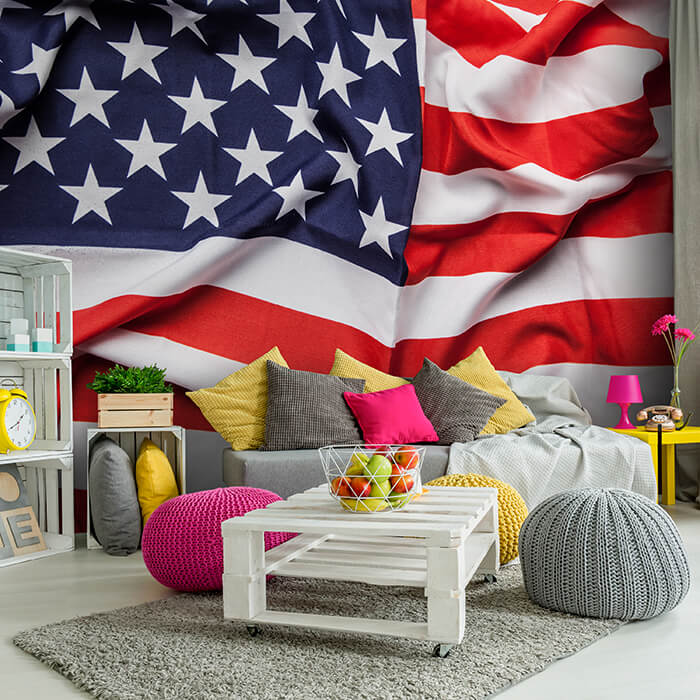 Fototapete Flagge USA Amerika M4944 - Bild 1 Fototapete Flagge USA Amerika M4944 - Bild 1