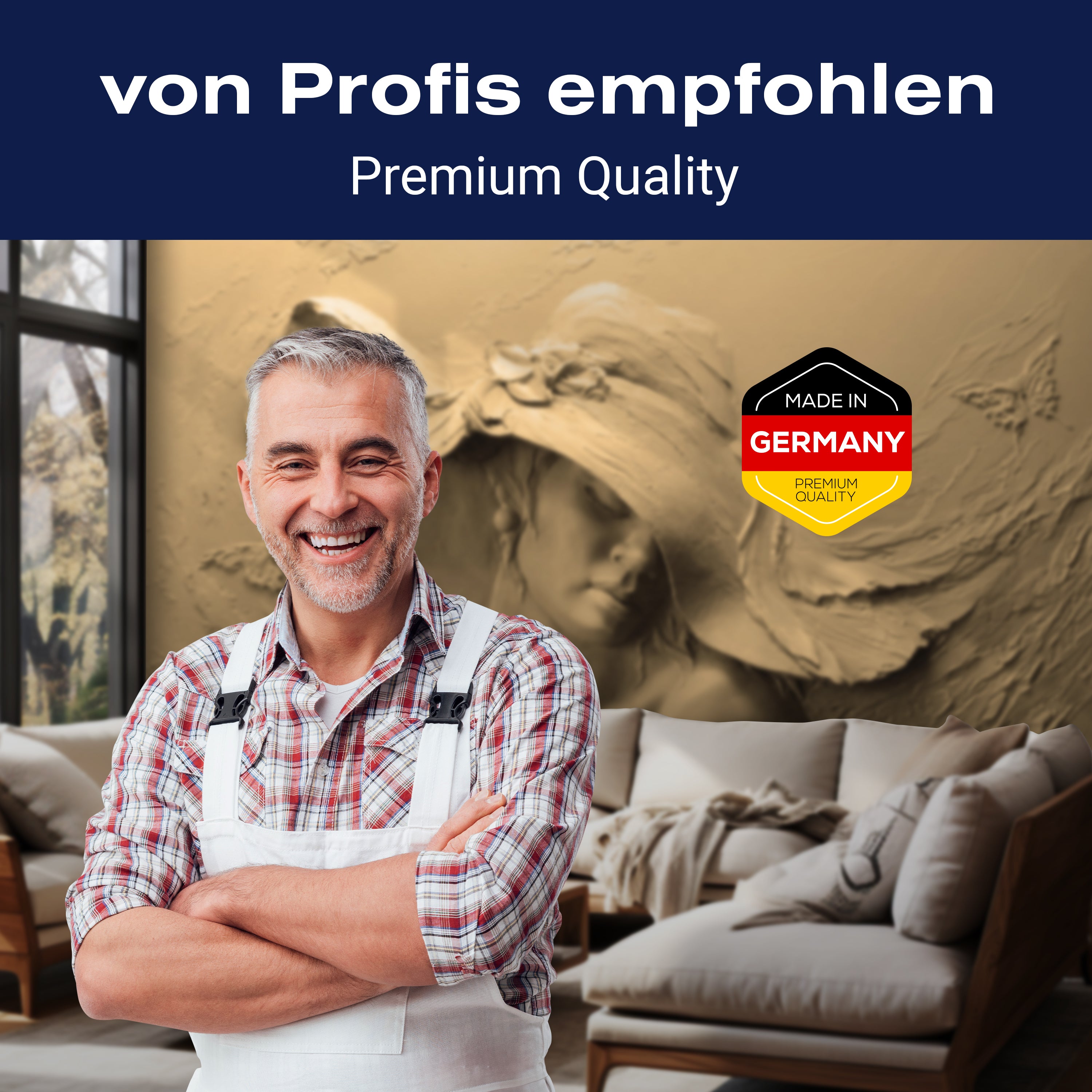 Fototapete sepia Skulptur Frau Schmetterlinge Gips M5265 - Bild 5 Fototapete sepia Skulptur Frau Schmetterlinge Gips M5265 - Bild 5