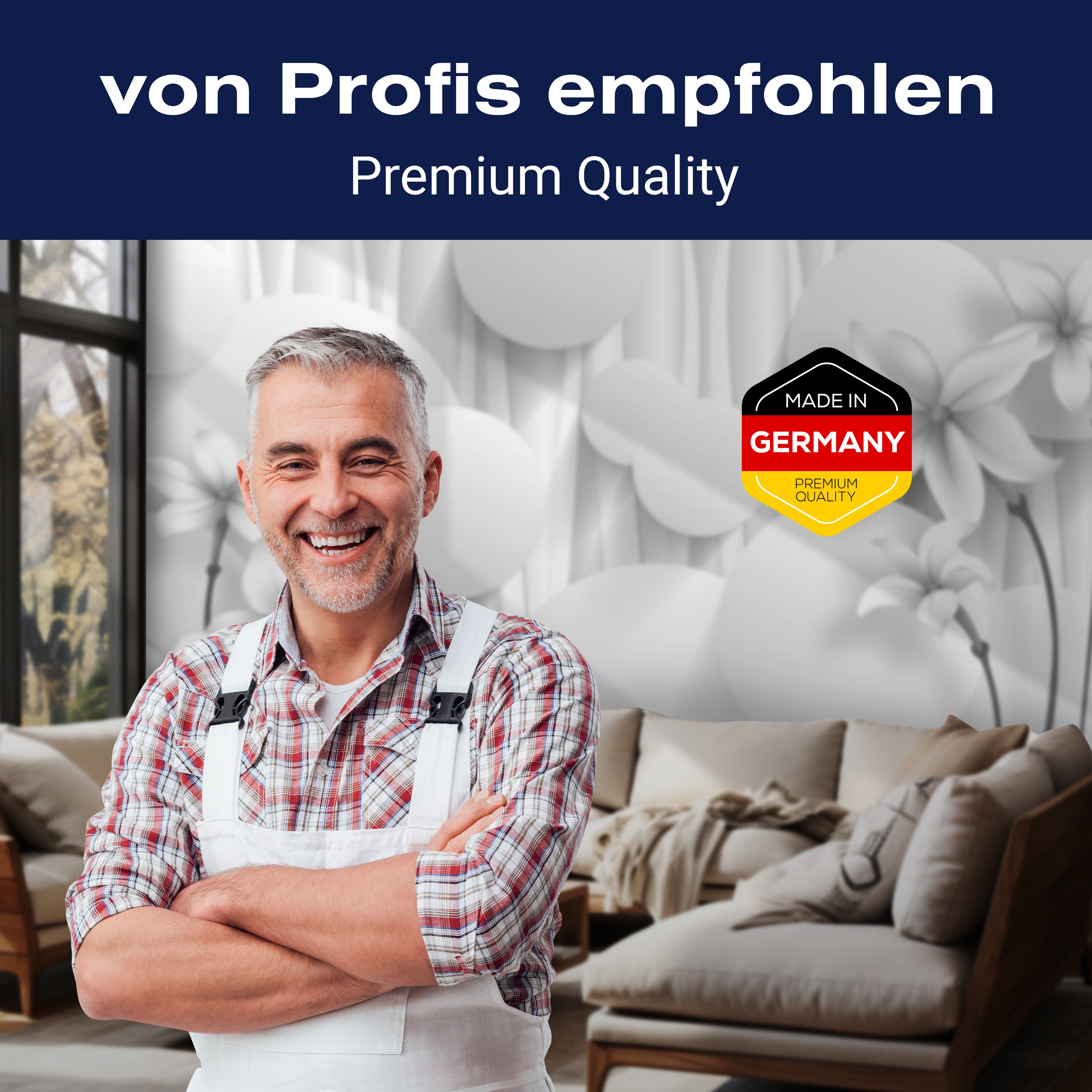 Fototapete Blumen 3D Kreise Effekt abstrakt grau M5343 - Bild 5 Fototapete Blumen 3D Kreise Effekt abstrakt grau M5343 - Bild 5