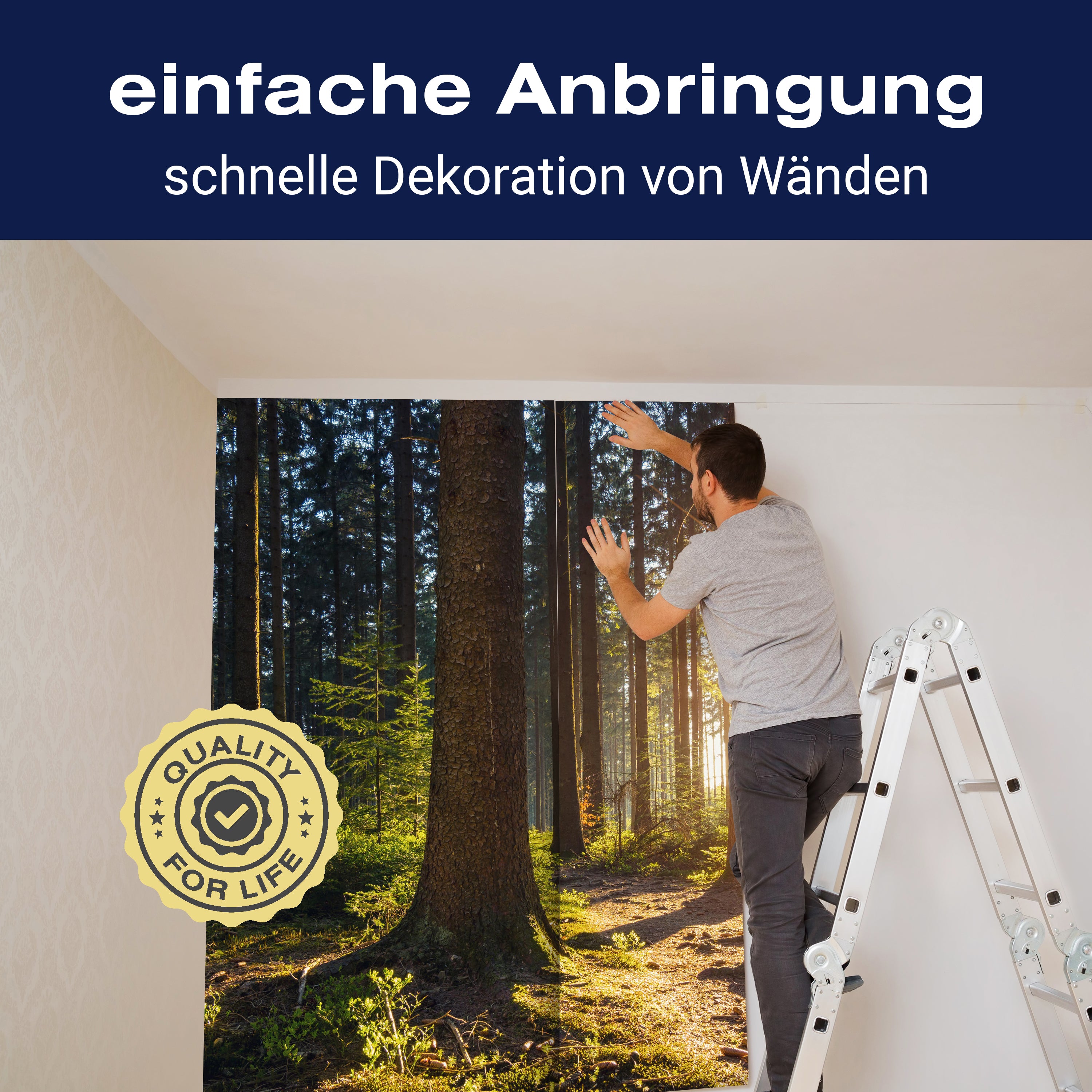 Fototapete Sonnenuntergang Wald Bäume M5675 - Bild 3 Fototapete Sonnenuntergang Wald Bäume M5675 - Bild 3