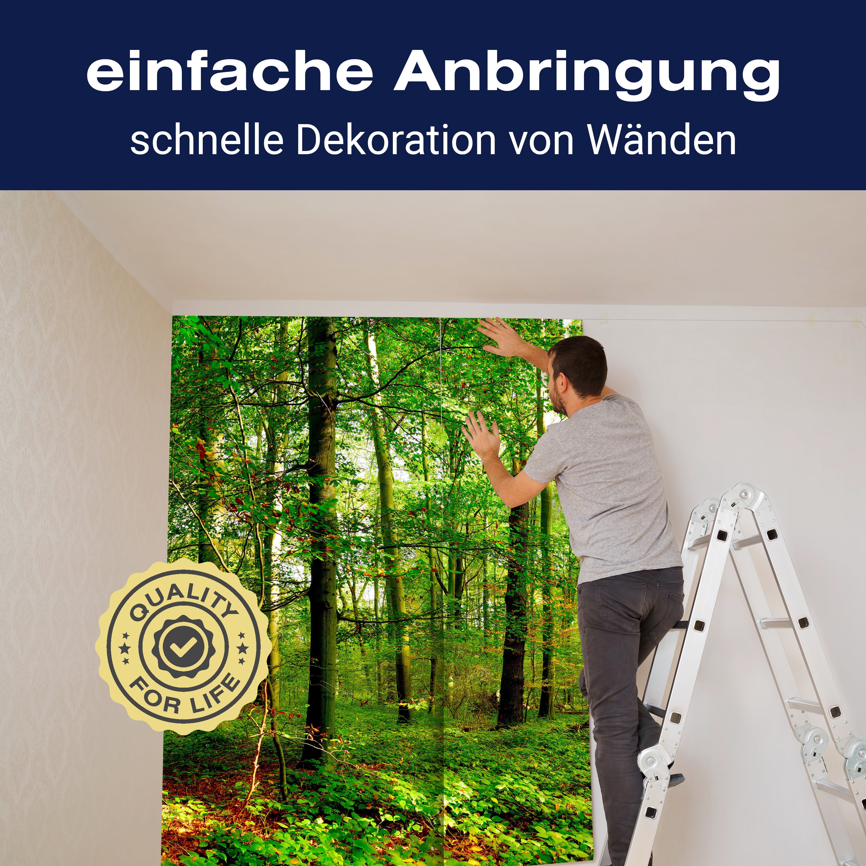 Fototapete Wald Blätter Natur M5679 - Bild 3 Fototapete Wald Blätter Natur M5679 - Bild 3