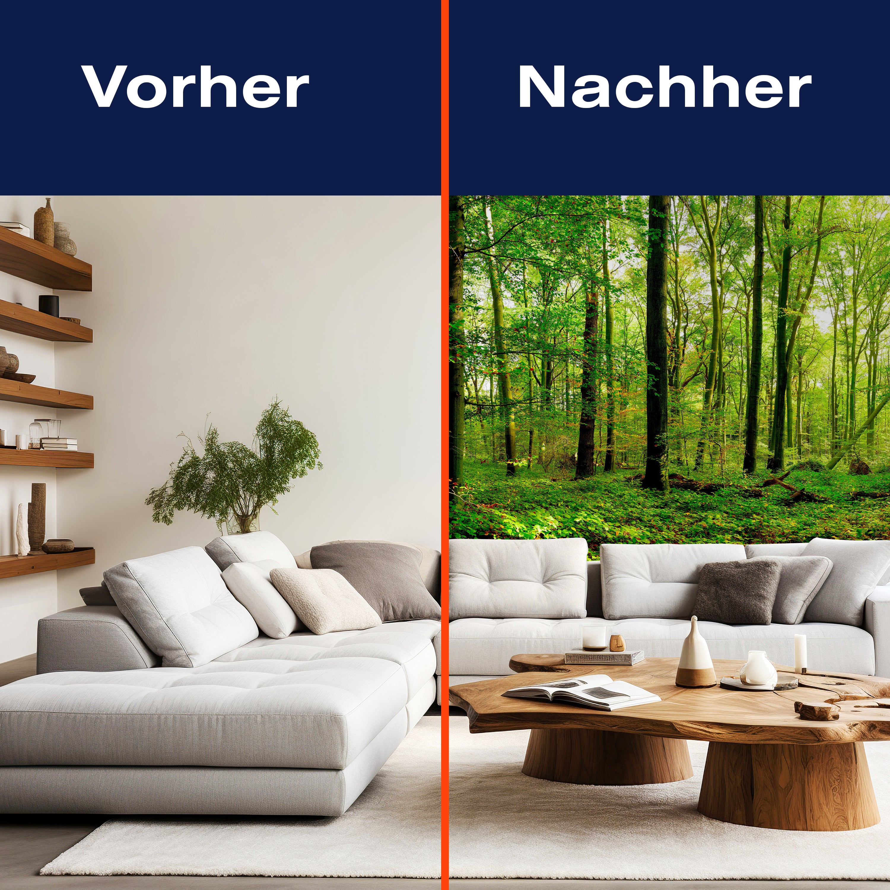 Fototapete Wald Blätter Natur M5679 - Bild 9 Fototapete Wald Blätter Natur M5679 - Bild 9