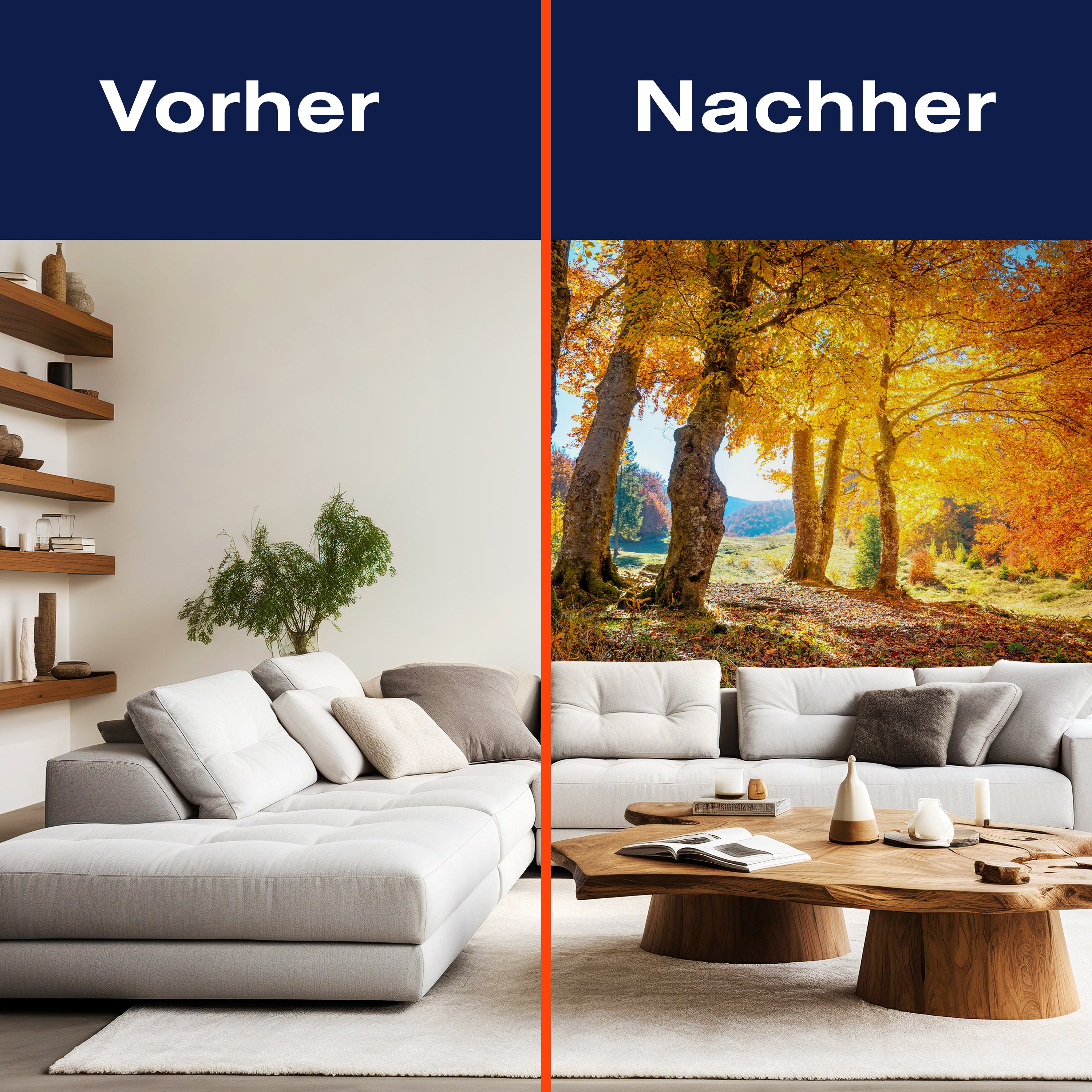 Fototapete Herbst Blätter Bäume M5687 - Bild 9 Fototapete Herbst Blätter Bäume M5687 - Bild 9