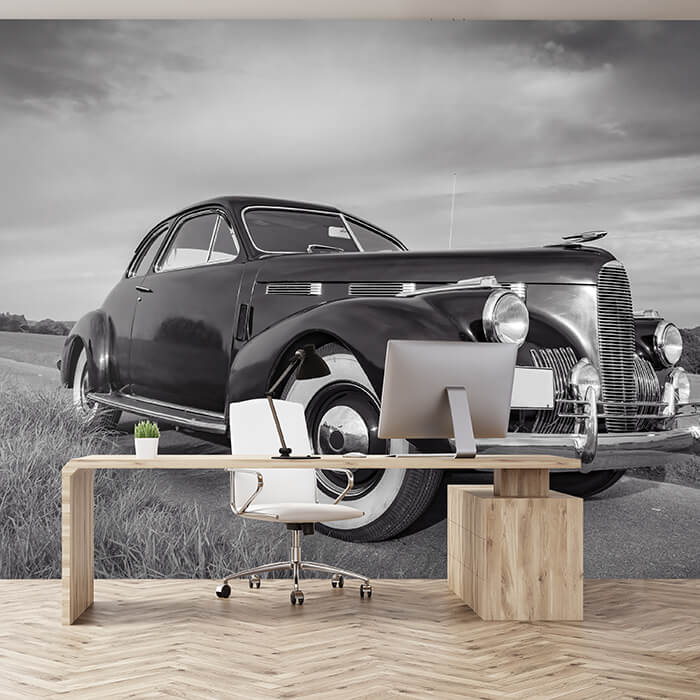 Fototapete Oldtimer in Schwarz Weiß M5895 - Bild 1 Fototapete Oldtimer in Schwarz Weiß M5895 - Bild 1