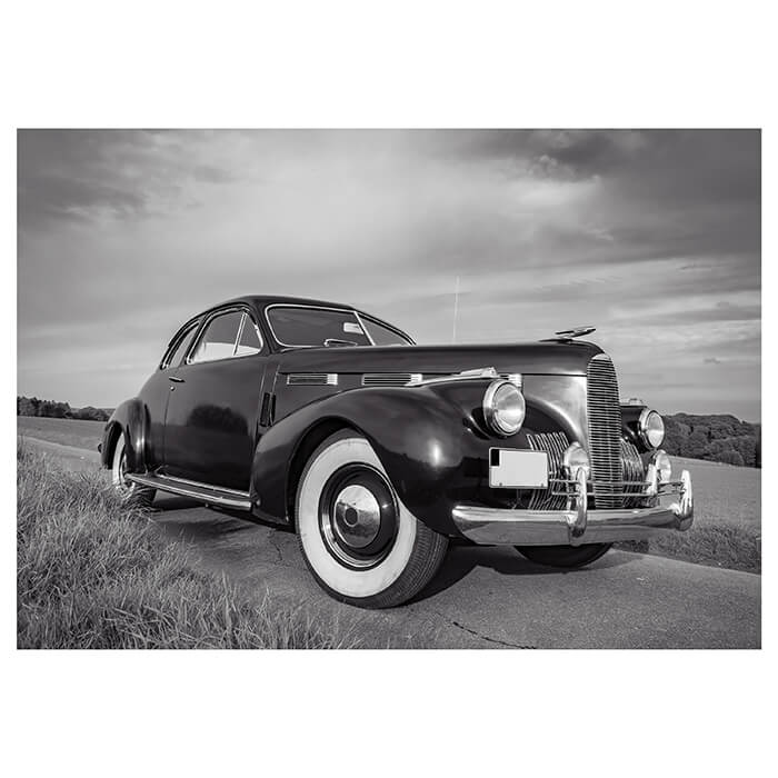 Fototapete Oldtimer in Schwarz Weiß M5895 - Bild 2 Fototapete Oldtimer in Schwarz Weiß M5895 - Bild 2
