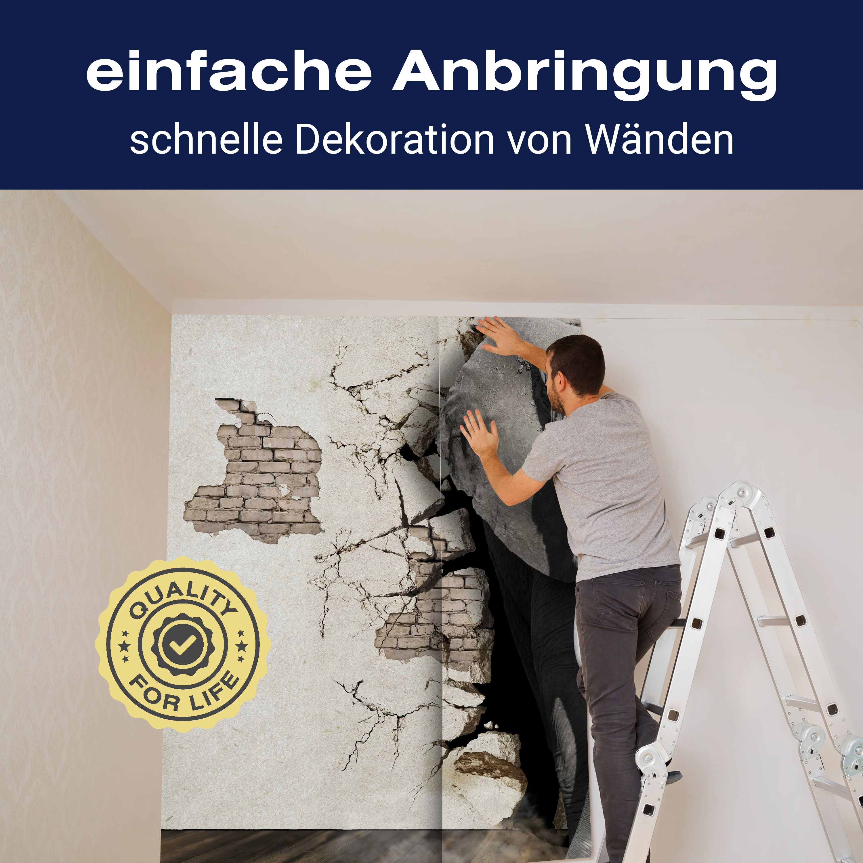 Fototapete Elefant aus Wand M5907 - Bild 3 Fototapete Elefant aus Wand M5907 - Bild 3