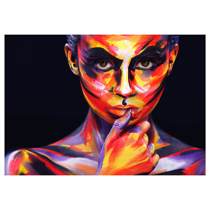 Fototapete Frau bemalten Körper und Gesicht M6012 - Bild 2 Fototapete Frau bemalten Körper und Gesicht M6012 - Bild 2