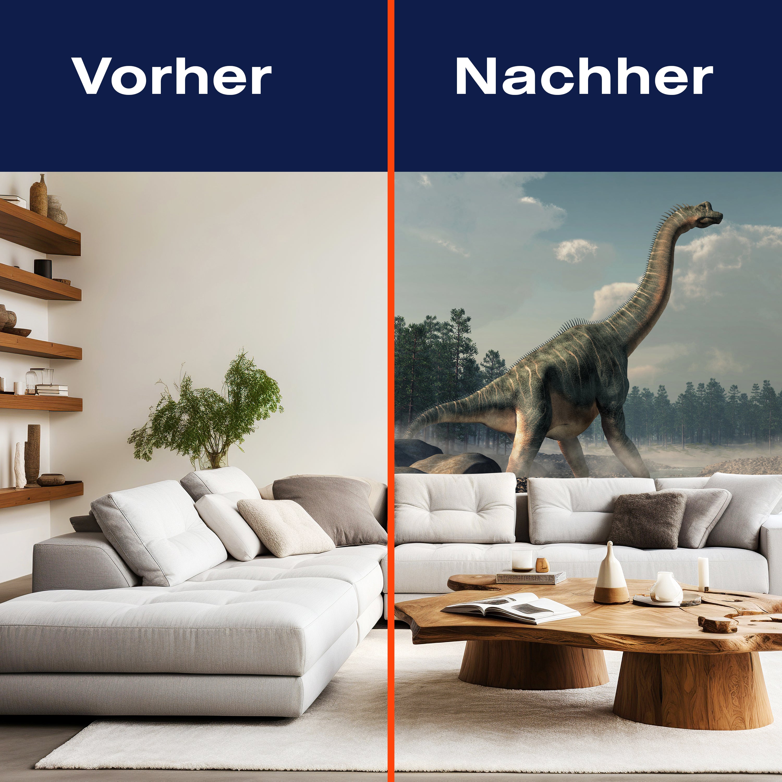 Fototapete Brachiosaurus Dino im Wasser M6019 - Bild 9 Fototapete Brachiosaurus Dino im Wasser M6019 - Bild 9