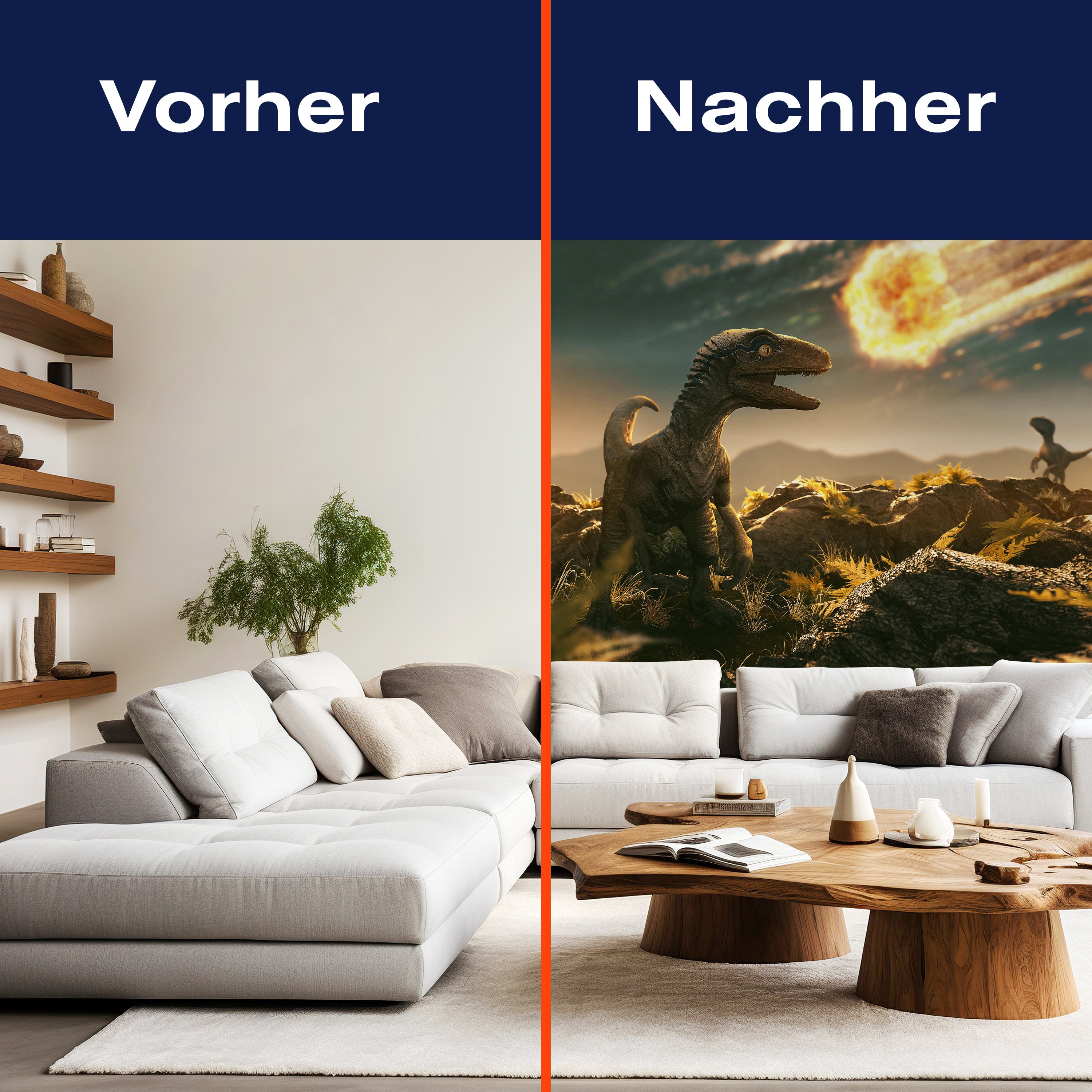 Fototapete Velociraptor Dino mit Komet M6020 - Bild 9 Fototapete Velociraptor Dino mit Komet M6020 - Bild 9