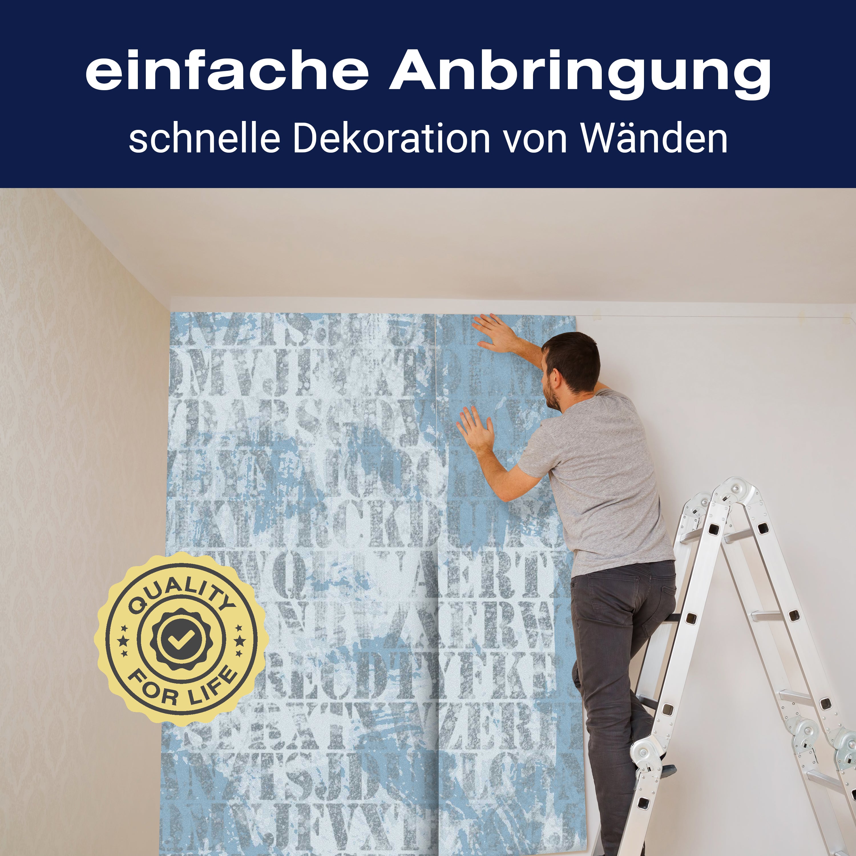 Fototapete Wörter auf blau grauem Hintergrund M6117 - Bild 3 Fototapete Wörter auf blau grauem Hintergrund M6117 - Bild 3