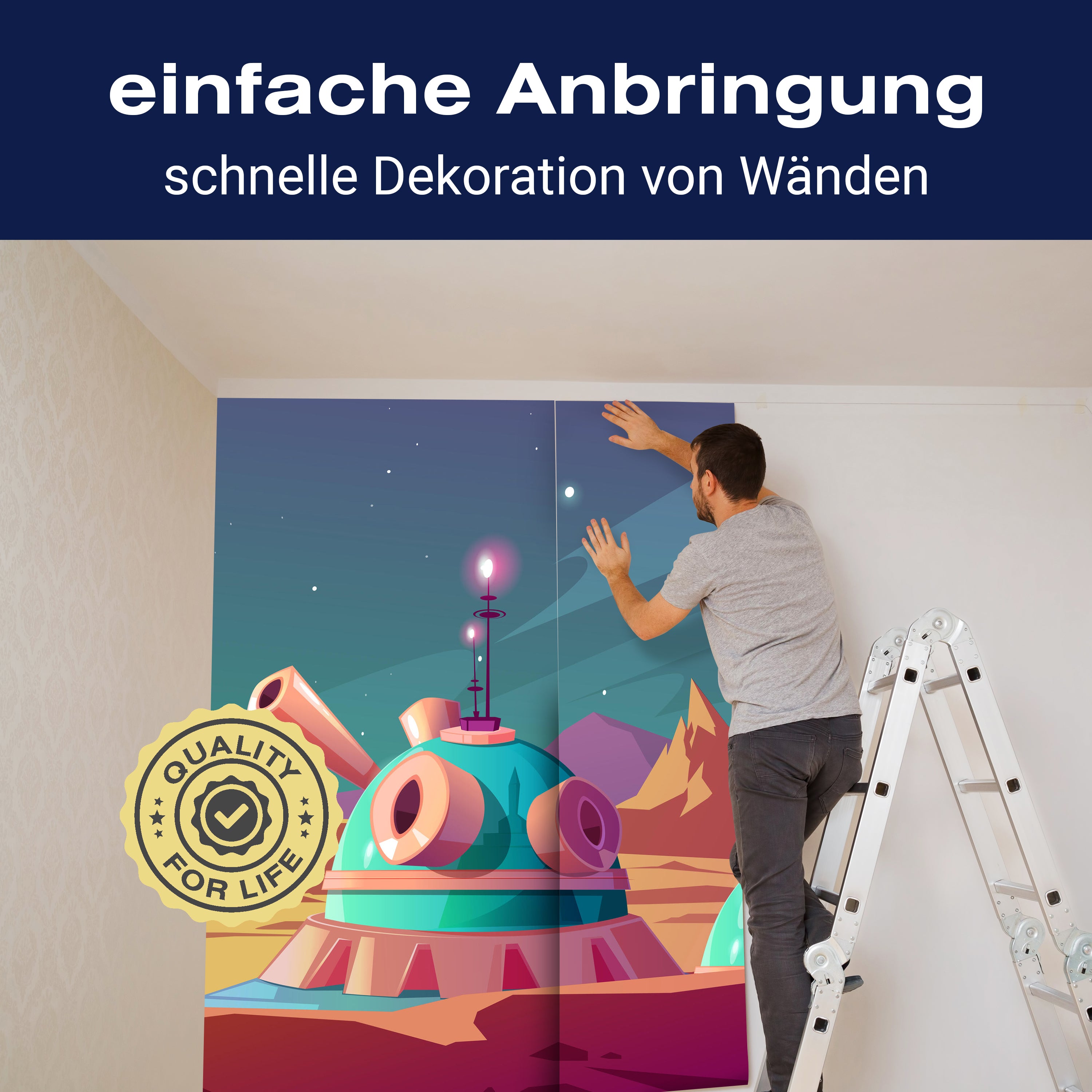 Fototapete Kindermotiv Weltraum Weltall M6170 - Bild 3 Fototapete Kindermotiv Weltraum Weltall M6170 - Bild 3