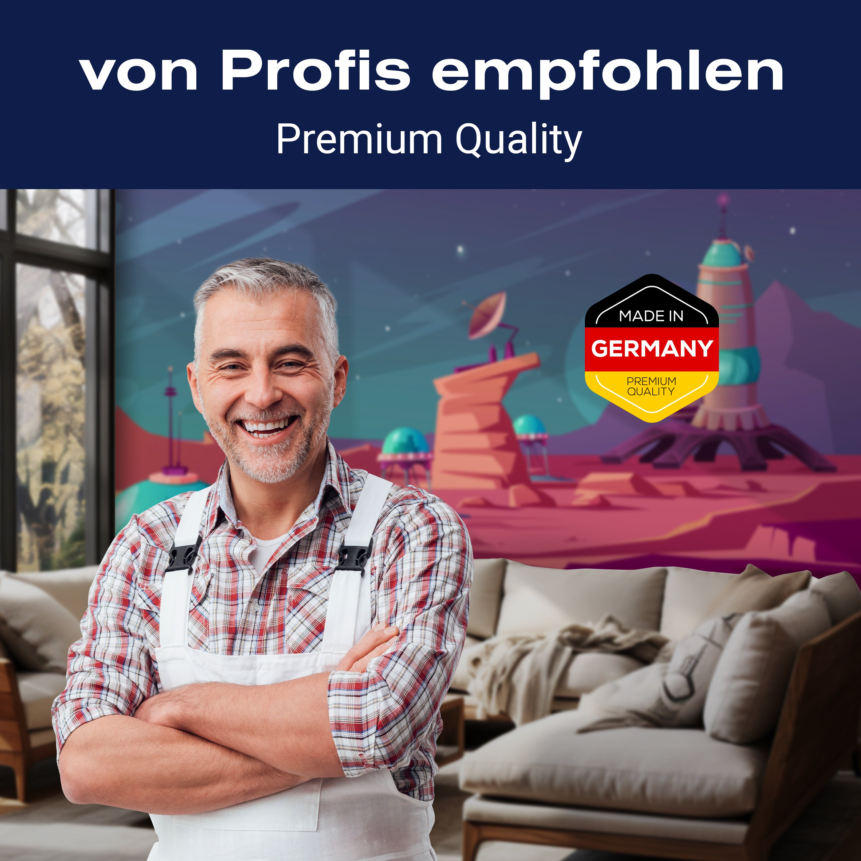 Fototapete Planet Weltall Rakete M6171 - Bild 5 Fototapete Planet Weltall Rakete M6171 - Bild 5