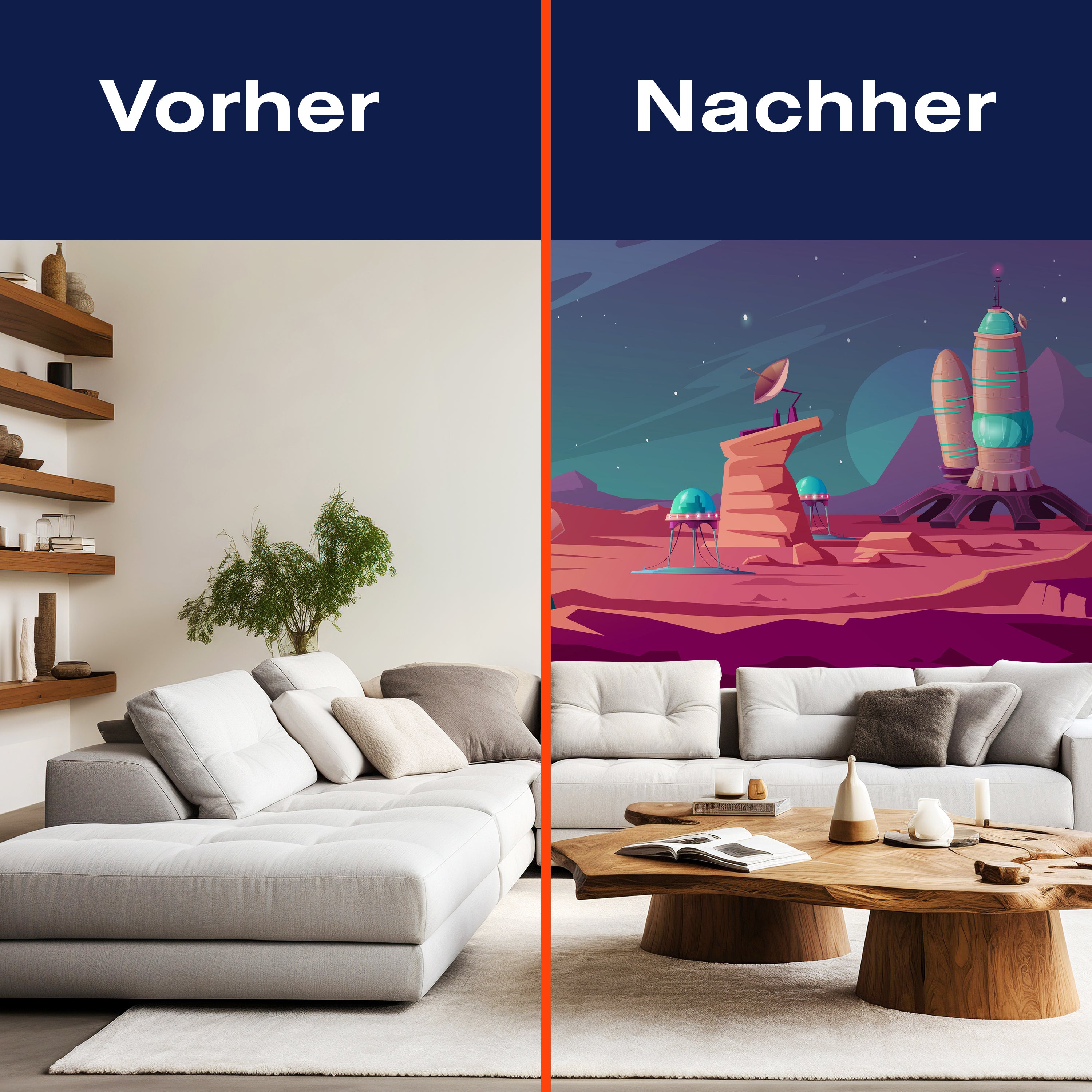 Fototapete Planet Weltall Rakete M6171 - Bild 9 Fototapete Planet Weltall Rakete M6171 - Bild 9