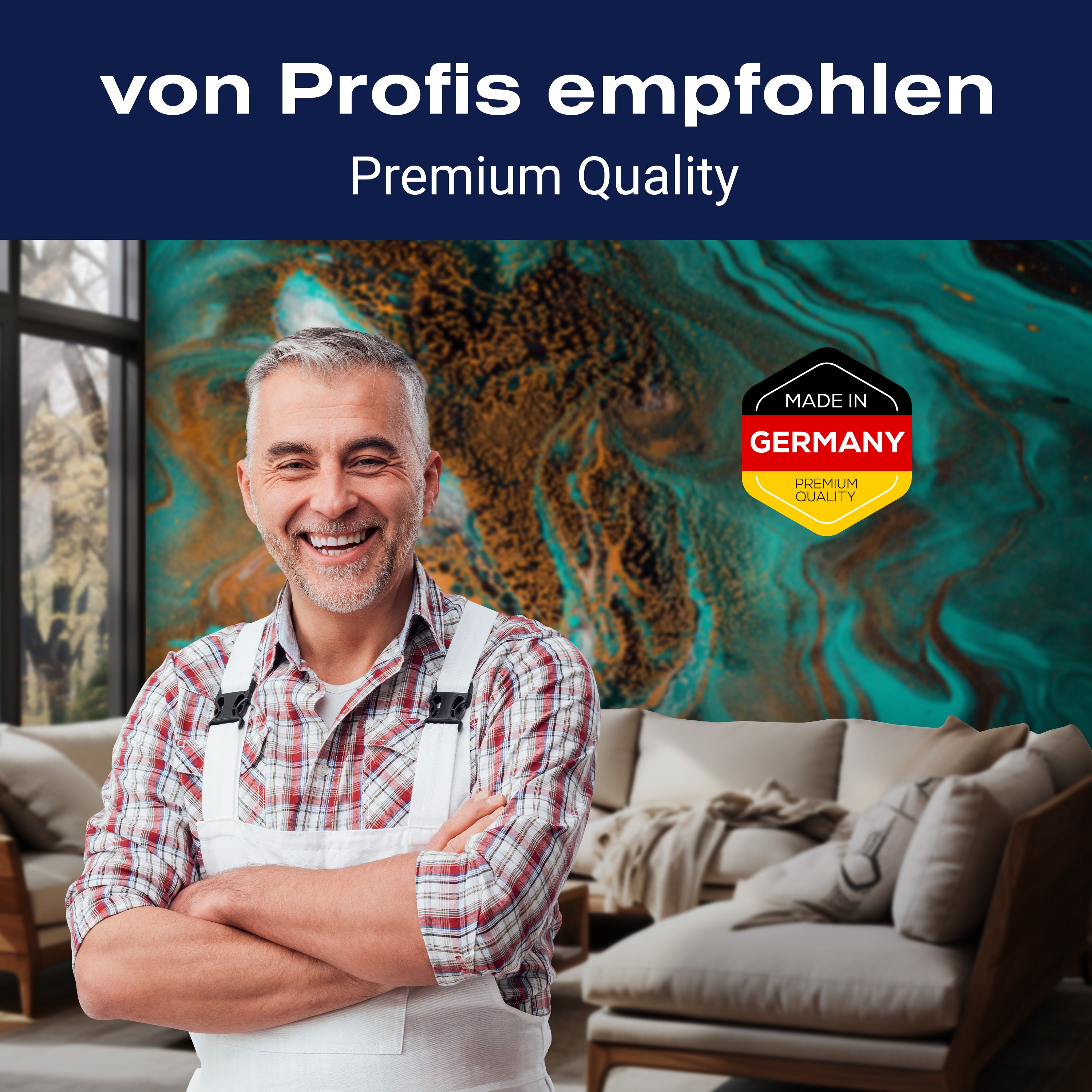 Fototapete Marmor Marmoroptik türkis M6215 - Bild 5 Fototapete Marmor Marmoroptik türkis M6215 - Bild 5