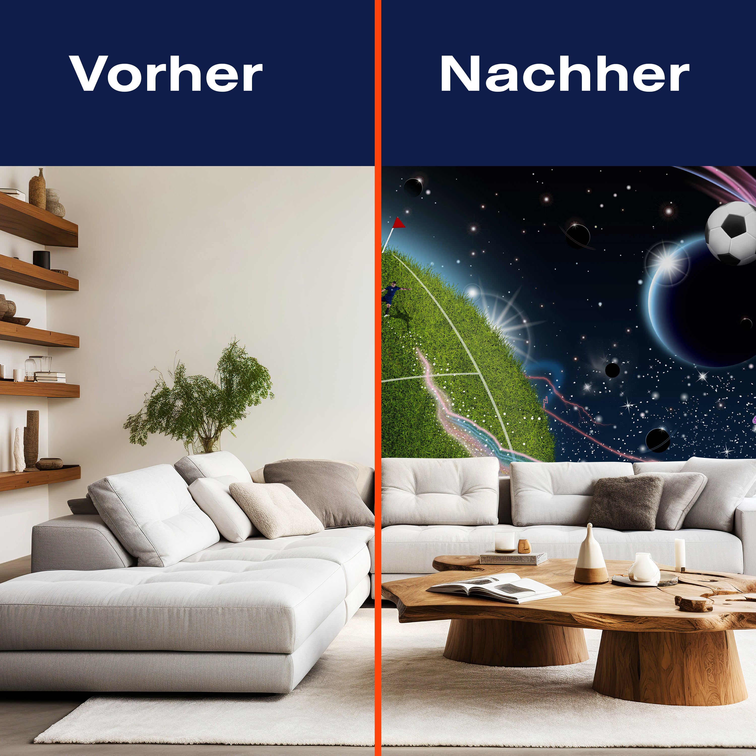 Fototapete Fussball Weltraum Weltall M6232 - Bild 9 Fototapete Fussball Weltraum Weltall M6232 - Bild 9