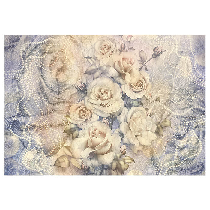 Fototapete Rosen Vintage Perlen M6276 - Bild 2 Fototapete Rosen Vintage Perlen M6276 - Bild 2