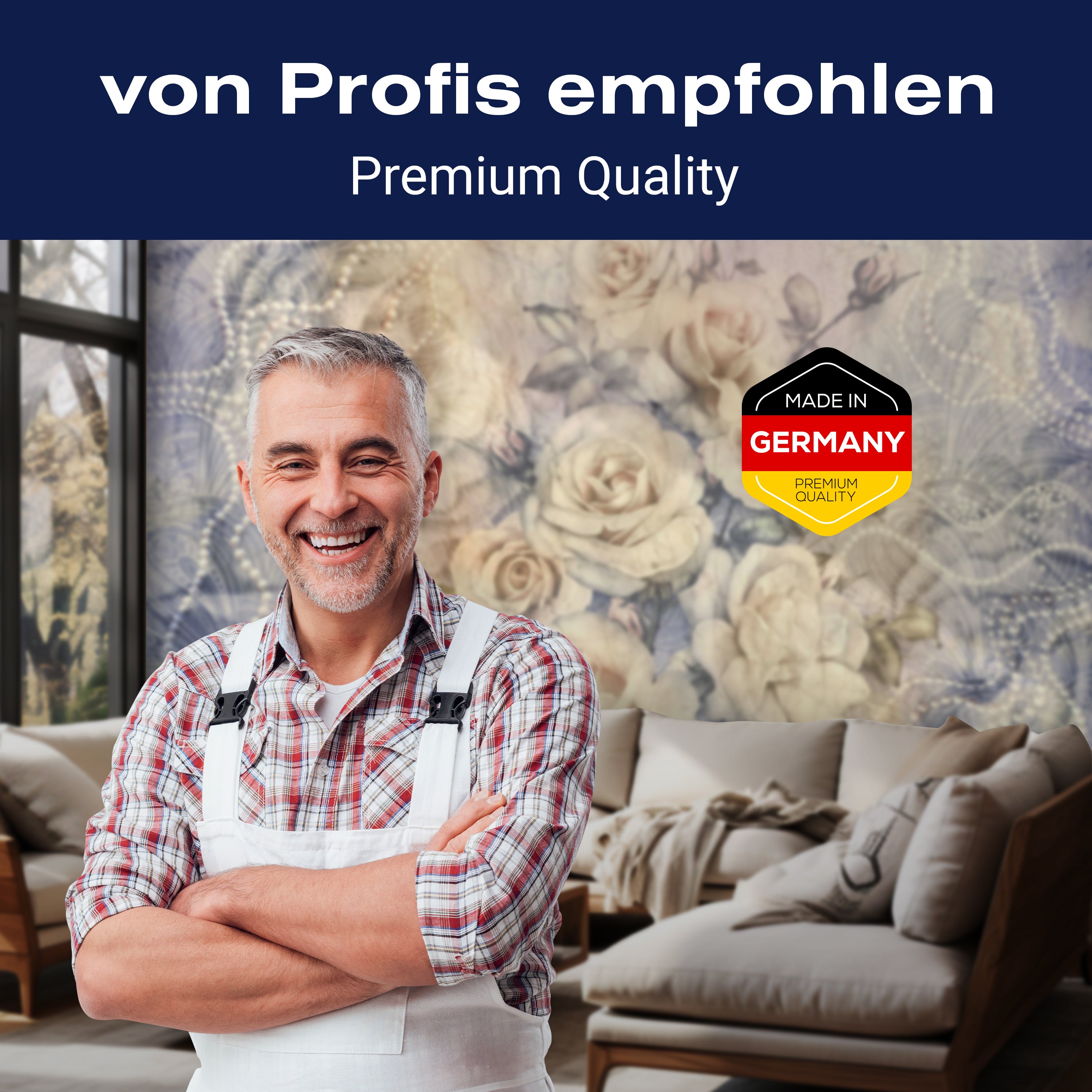 Fototapete Rosen Vintage Perlen M6276 - Bild 5 Fototapete Rosen Vintage Perlen M6276 - Bild 5