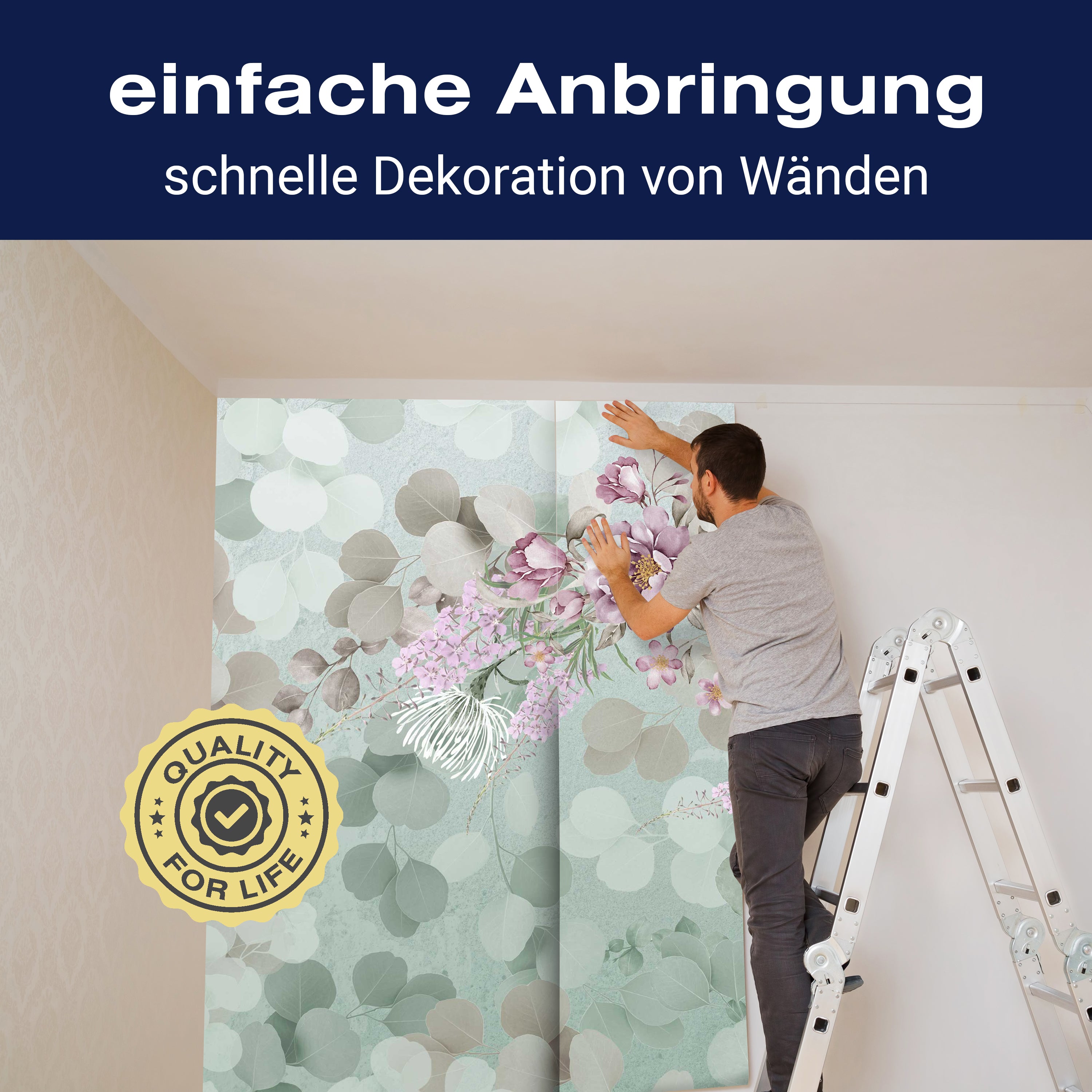 Fototapete Vintage Blumen Illustration M6283 - Bild 3 Fototapete Vintage Blumen Illustration M6283 - Bild 3